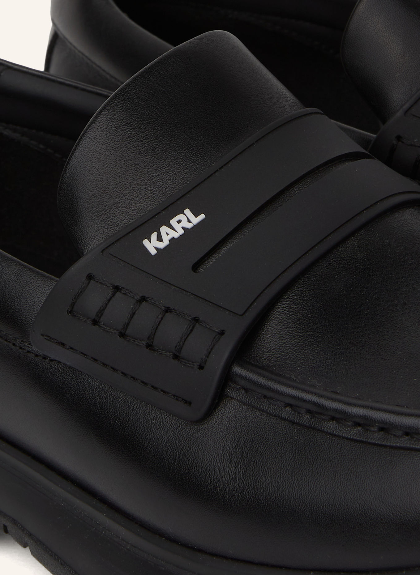 KARL LAGERFELD Flache Schuhe: SCHWARZ