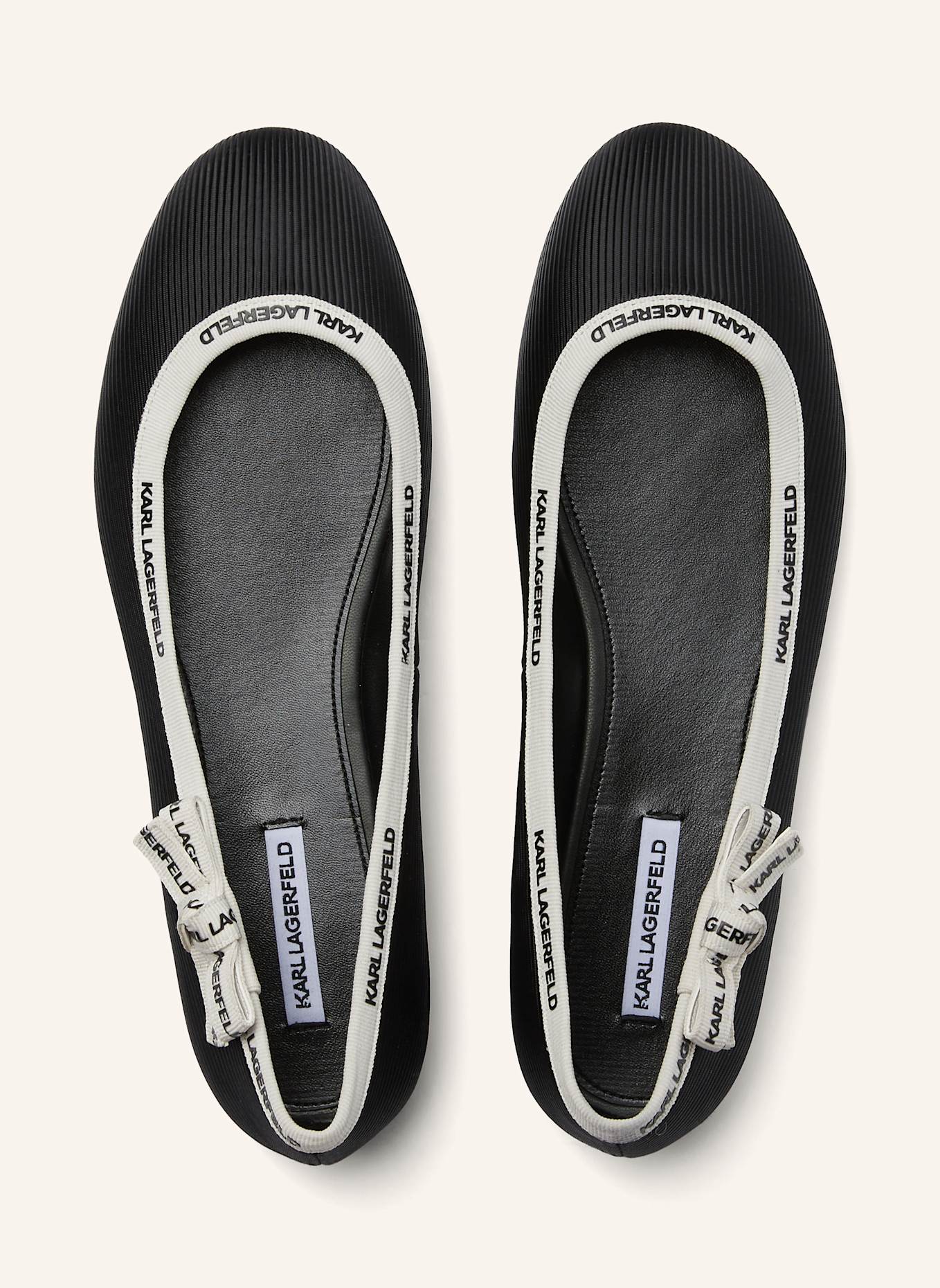 KARL LAGERFELD Flache Schuhe: SCHWARZ