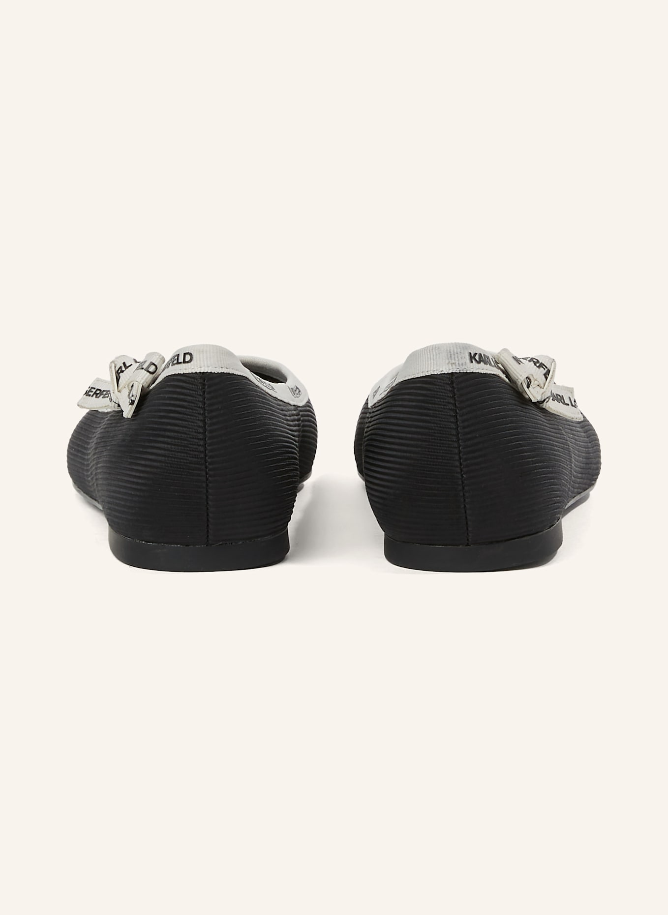 KARL LAGERFELD Flache Schuhe: SCHWARZ