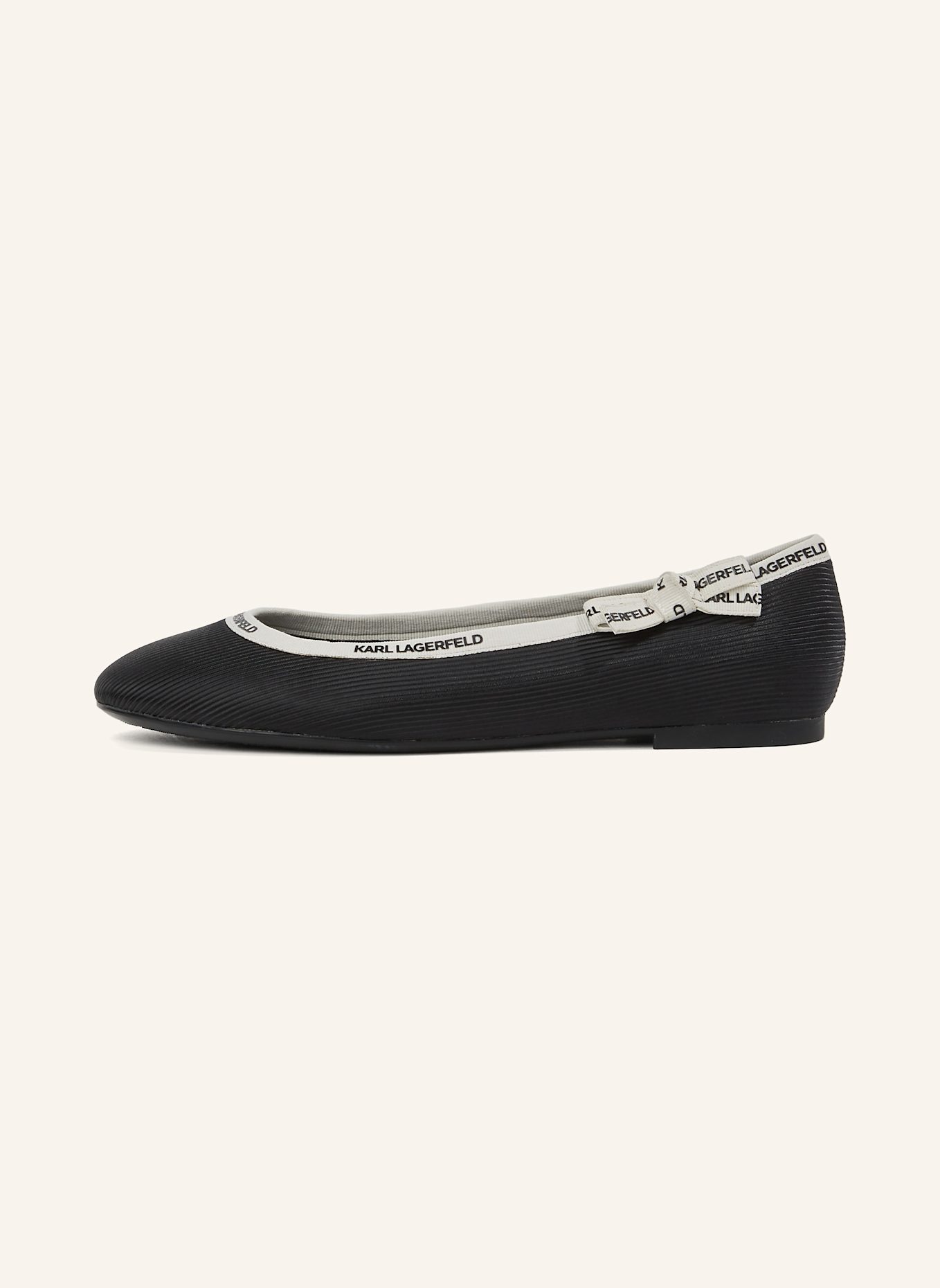 KARL LAGERFELD Flache Schuhe: SCHWARZ