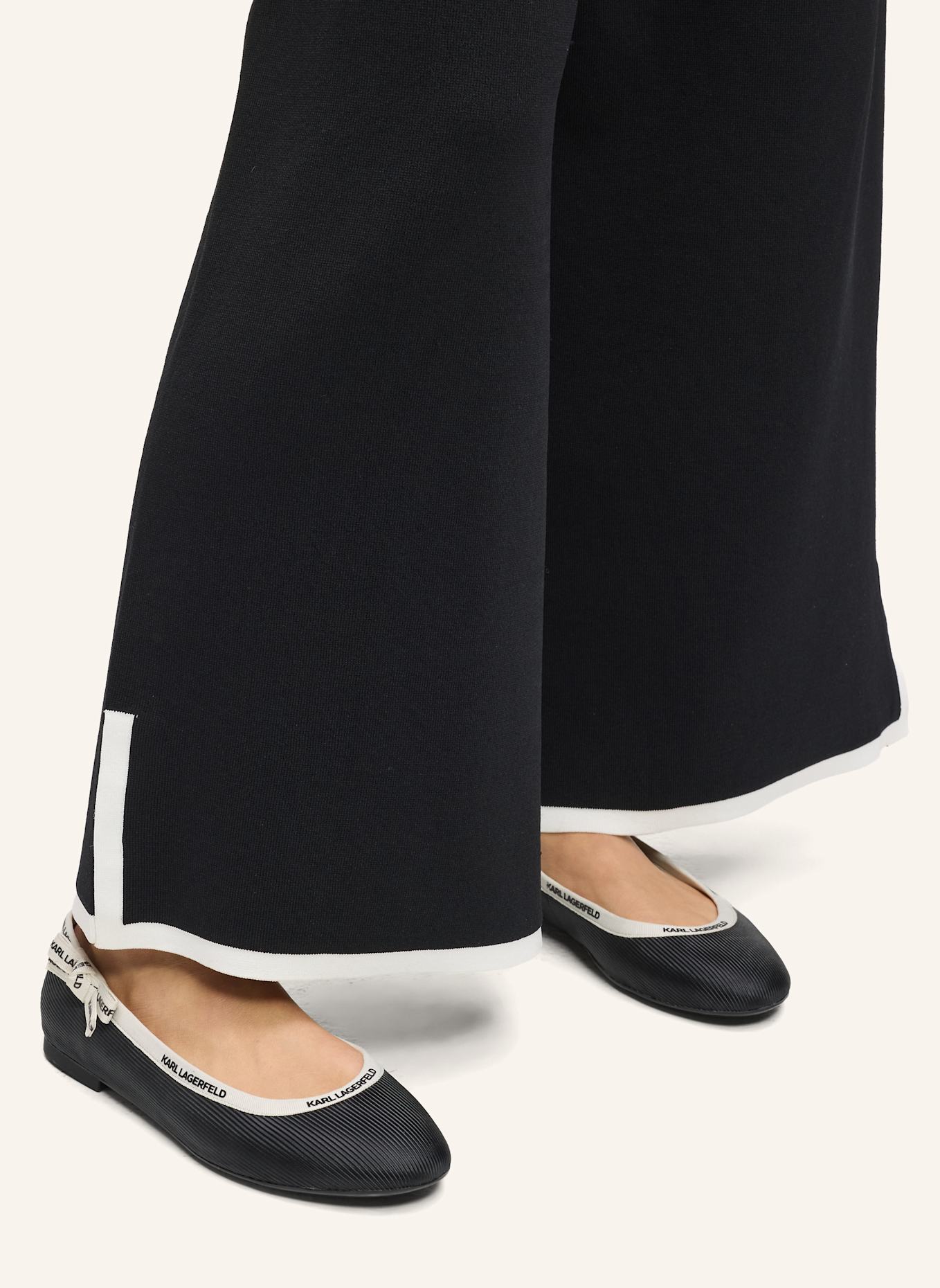 KARL LAGERFELD Flache Schuhe: SCHWARZ