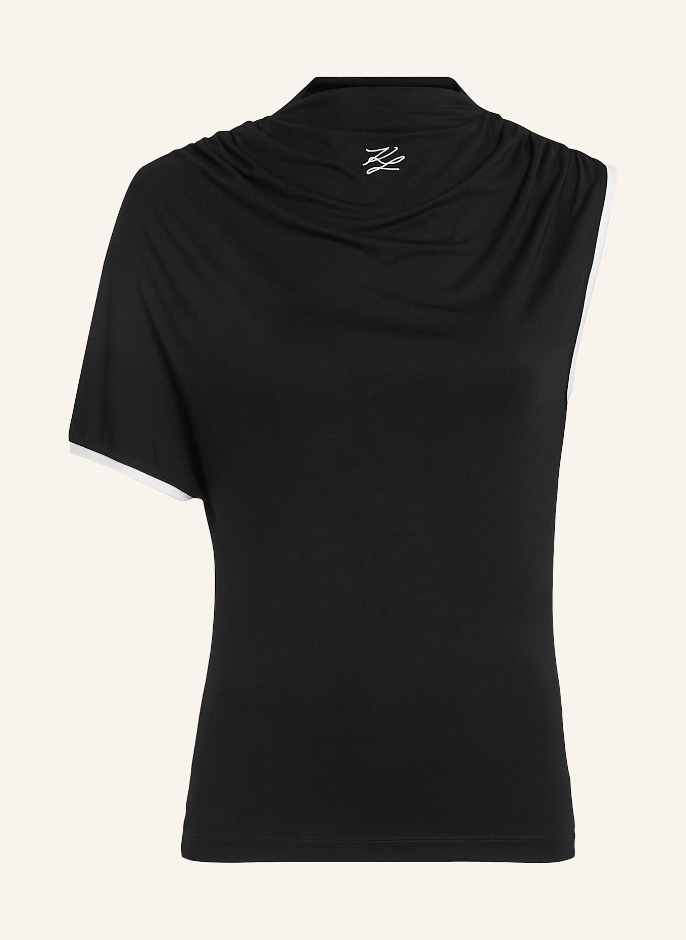 KARL LAGERFELD Top: SCHWARZ