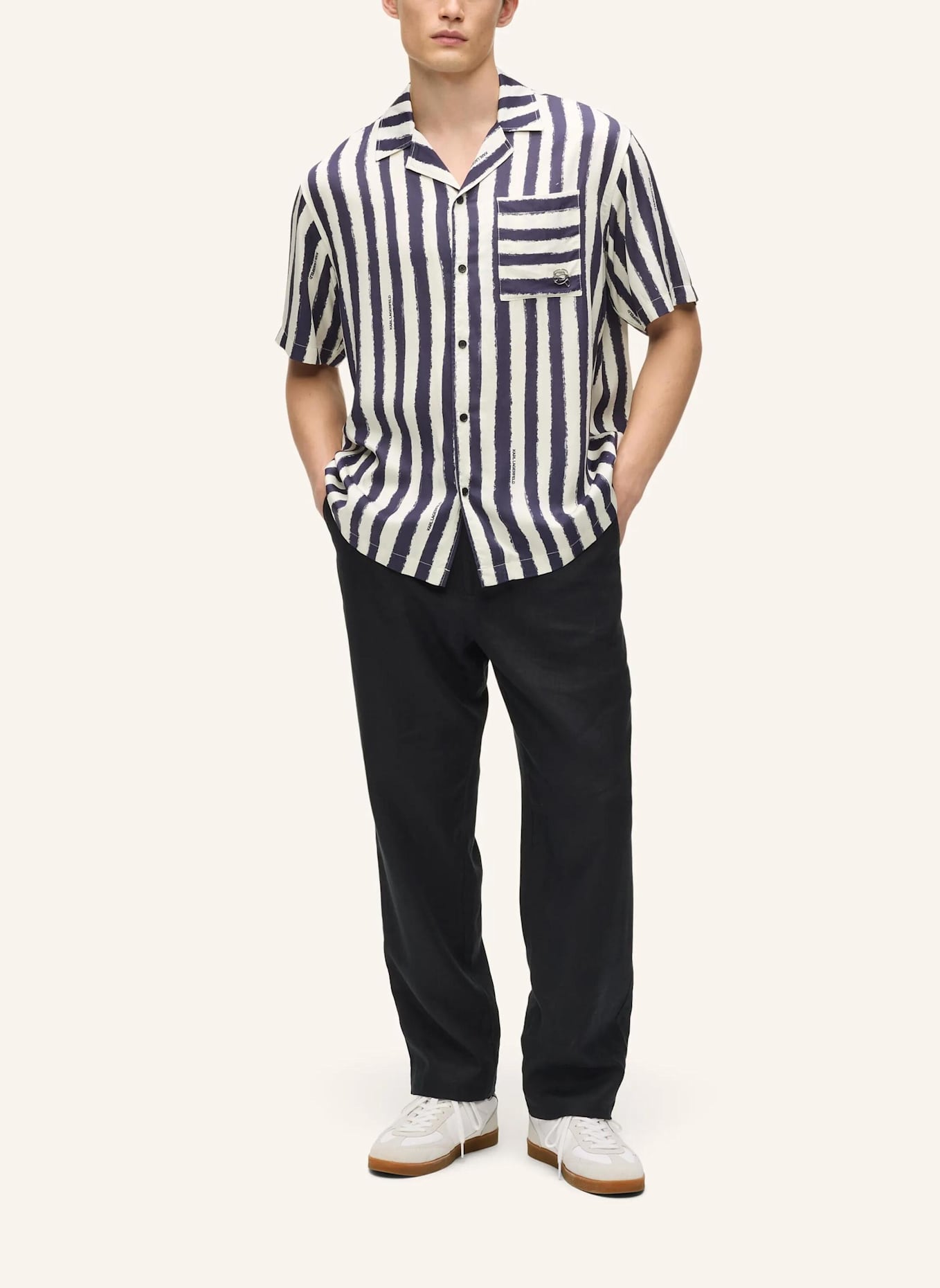 KARL LAGERFELD Hemd: BEIGE