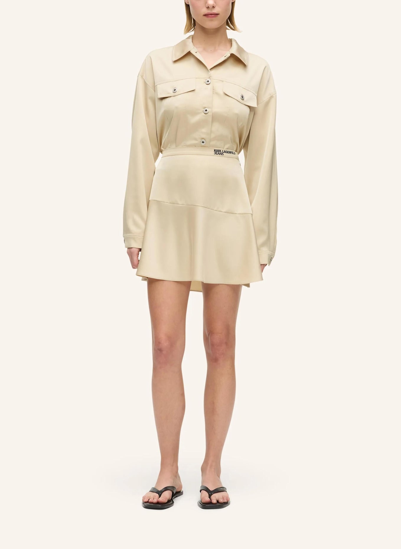 KARL LAGERFELD JEANS Rock: BEIGE