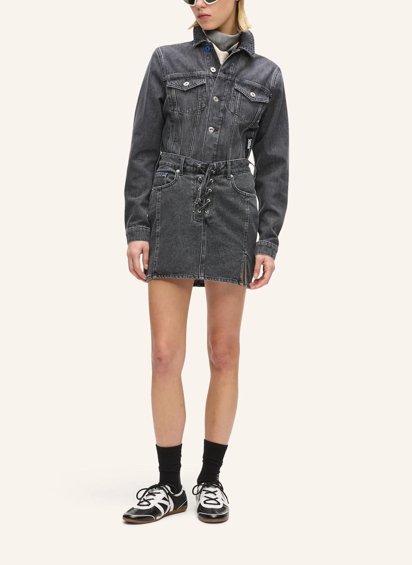 KARL LAGERFELD JEANS Rock: SCHWARZ