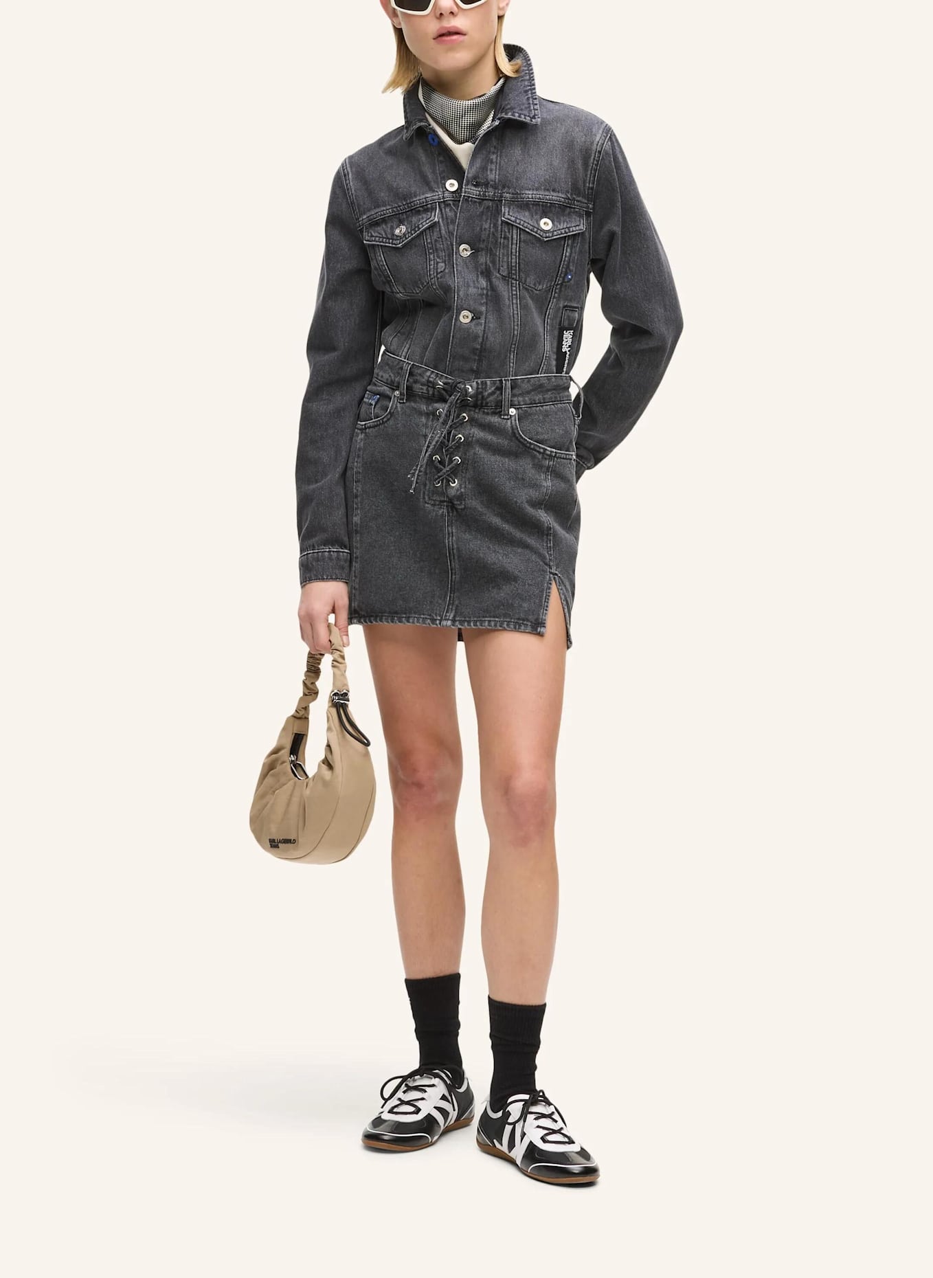 KARL LAGERFELD JEANS Rock: SCHWARZ