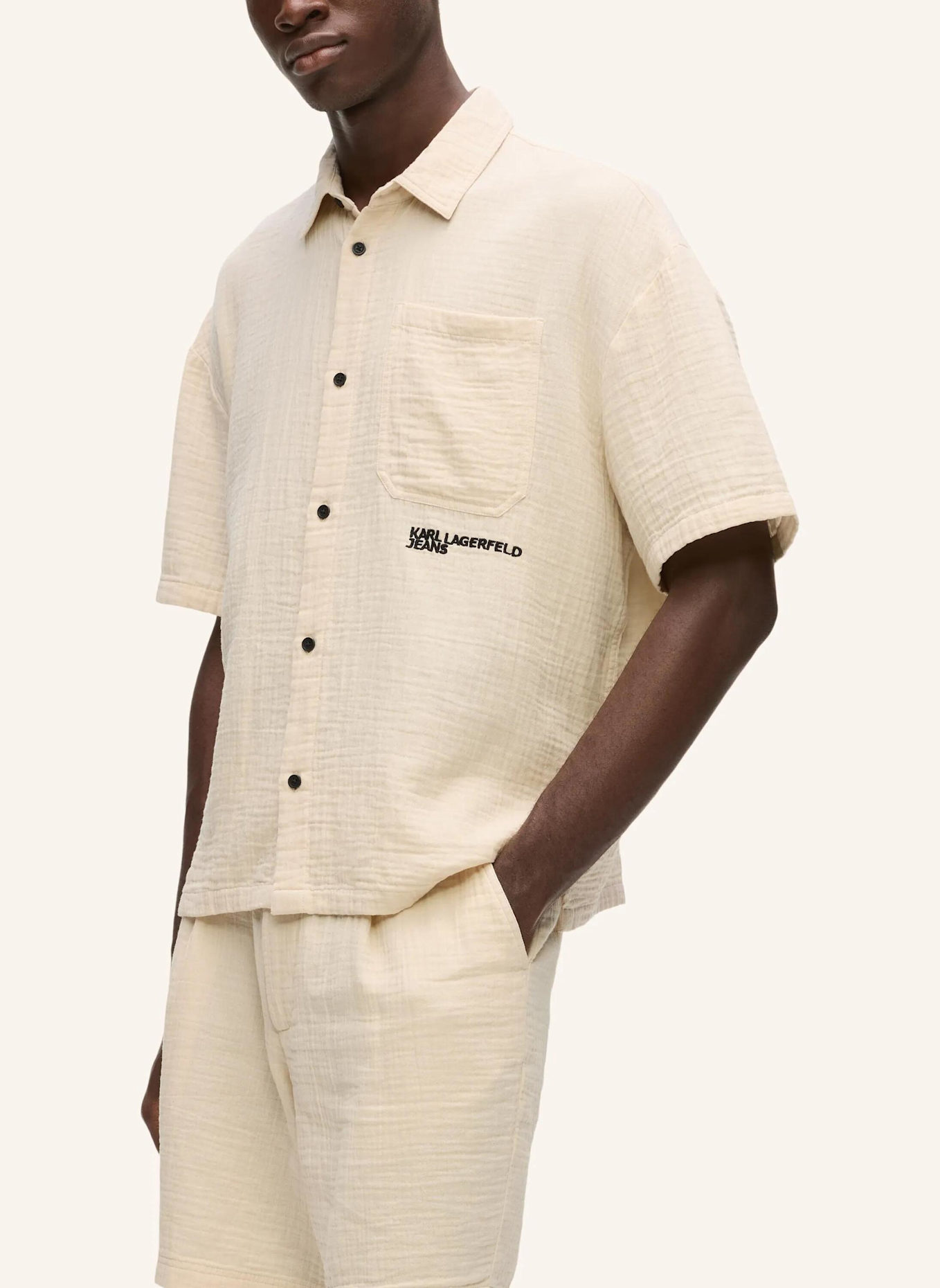 KARL LAGERFELD JEANS Hemd: BEIGE