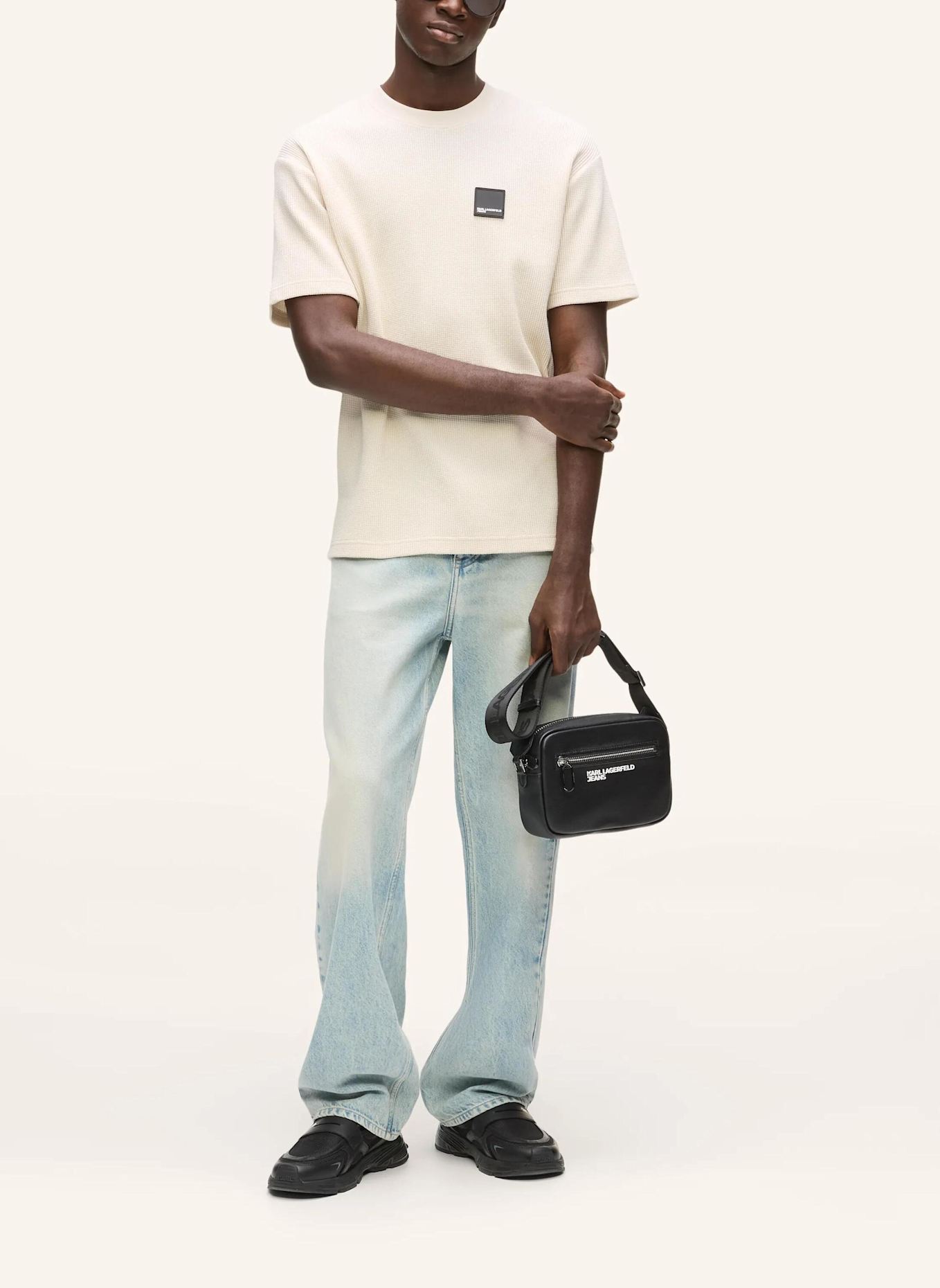 KARL LAGERFELD JEANS T-shirt: BEIGE