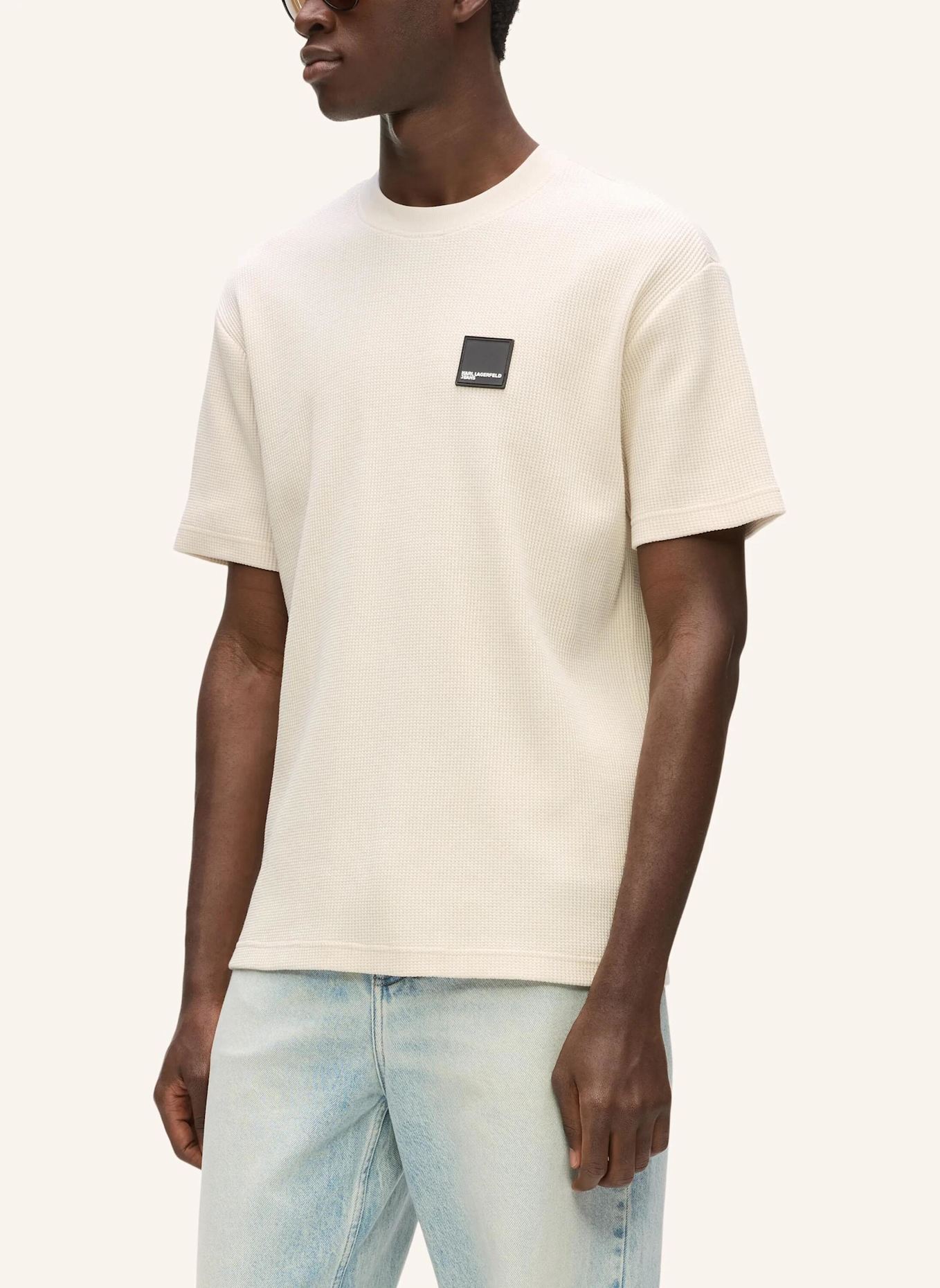KARL LAGERFELD JEANS T-shirt: BEIGE