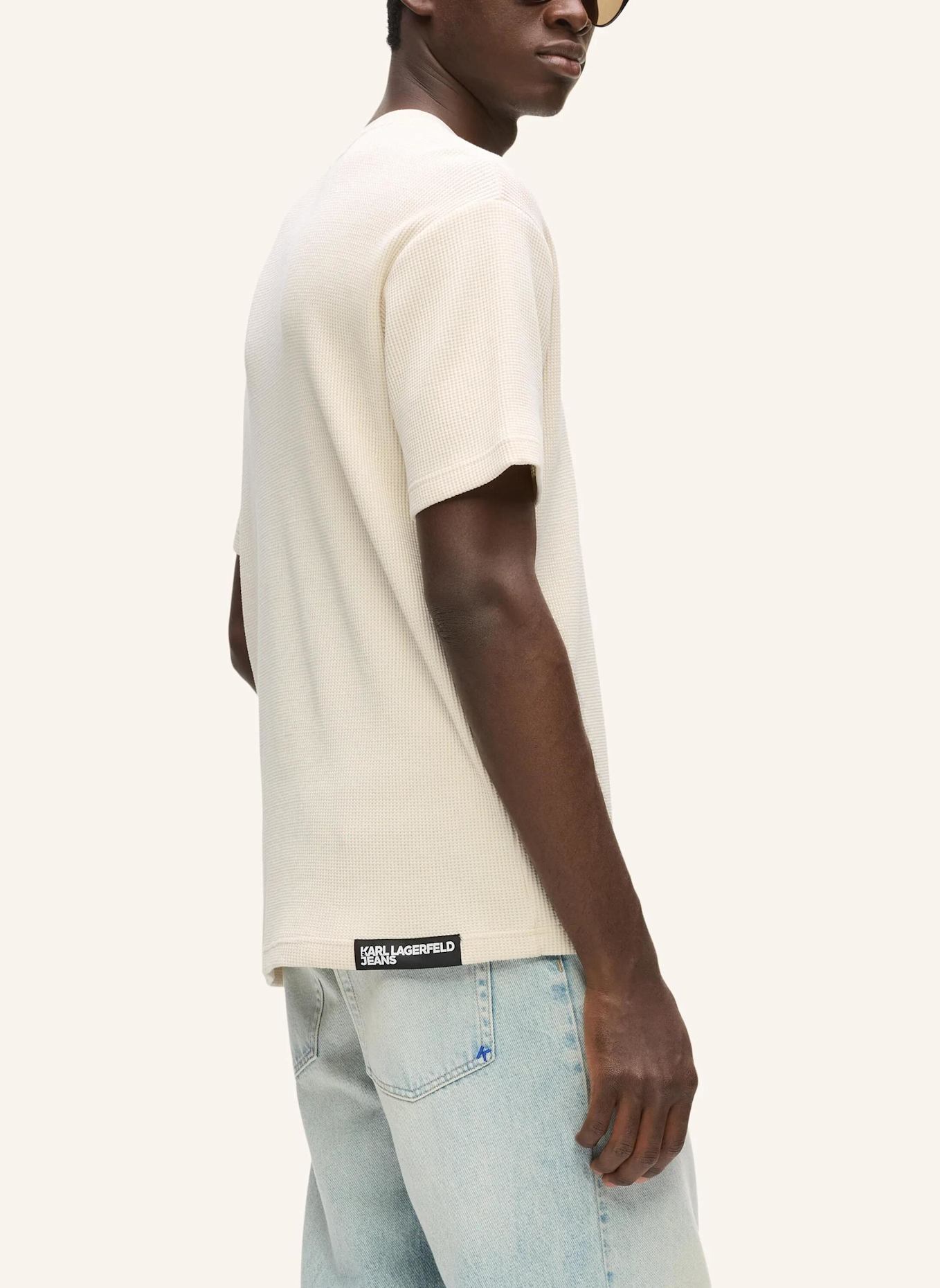 KARL LAGERFELD JEANS T-shirt: BEIGE