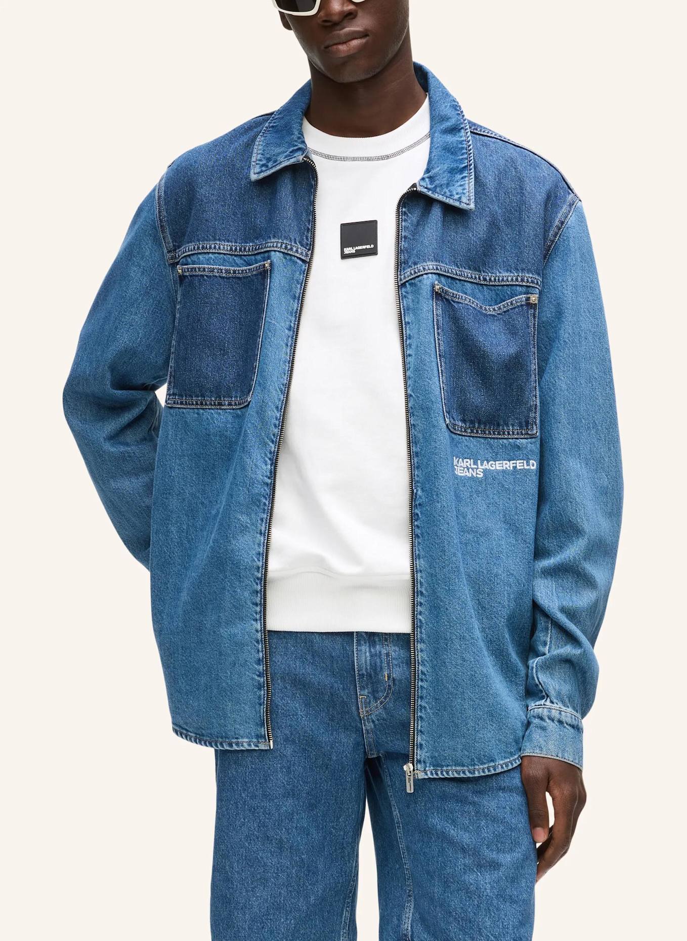 KARL LAGERFELD JEANS Hemd: BLAU