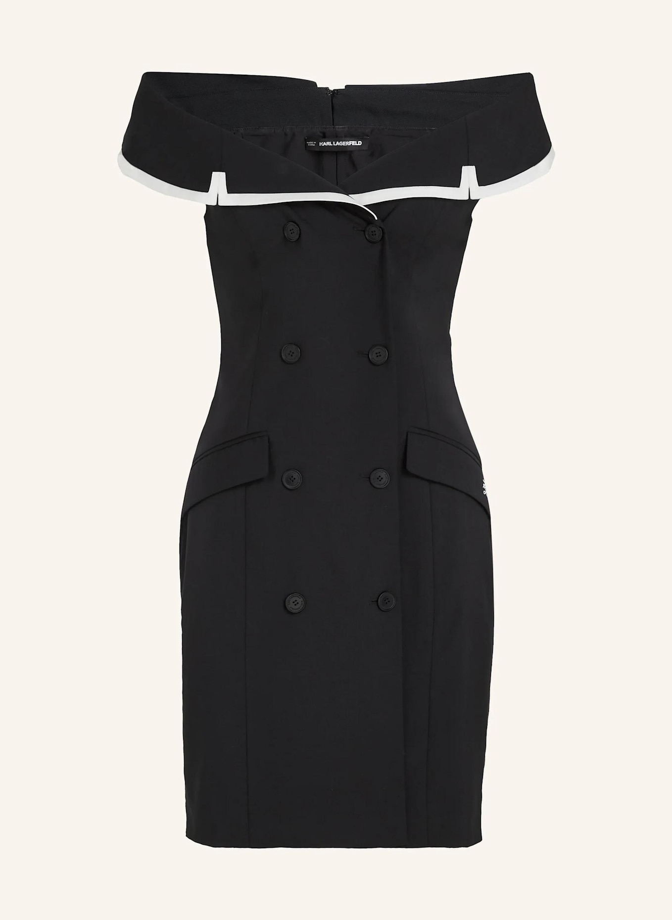 KARL LAGERFELD Kleid: SCHWARZ