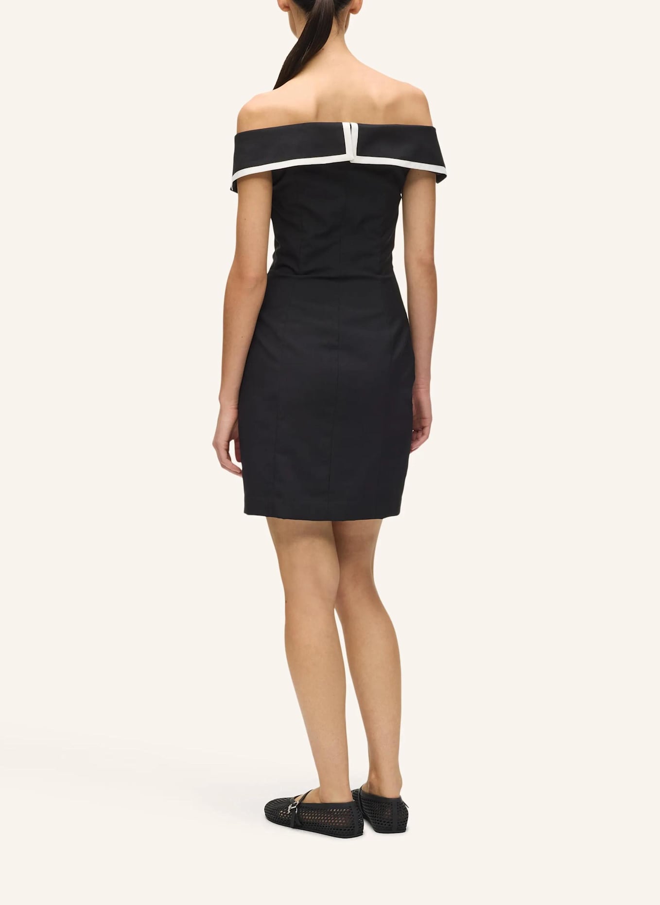 KARL LAGERFELD Kleid: SCHWARZ