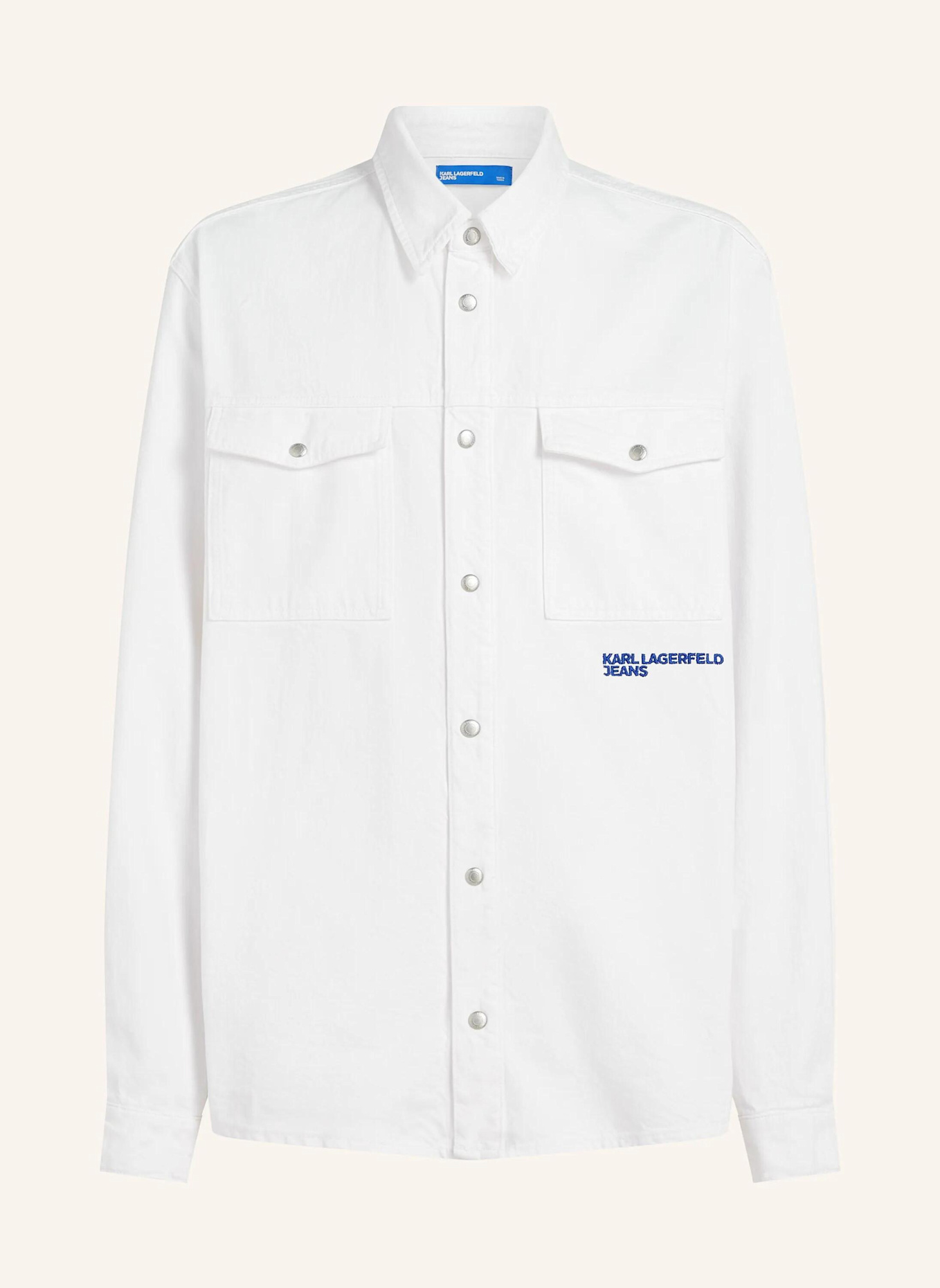 KARL LAGERFELD JEANS Hemd: WEISS