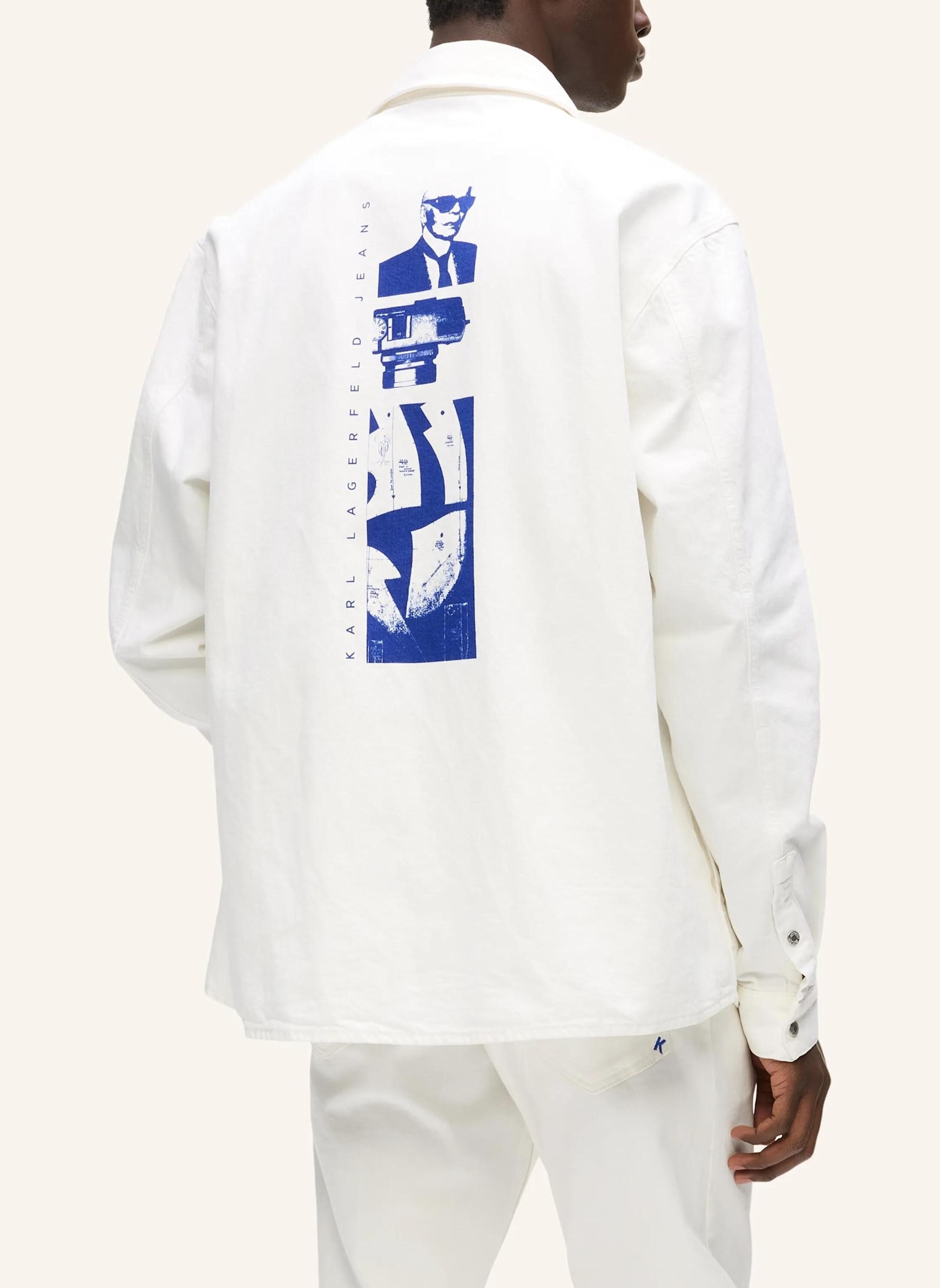 KARL LAGERFELD JEANS Hemd: WEISS