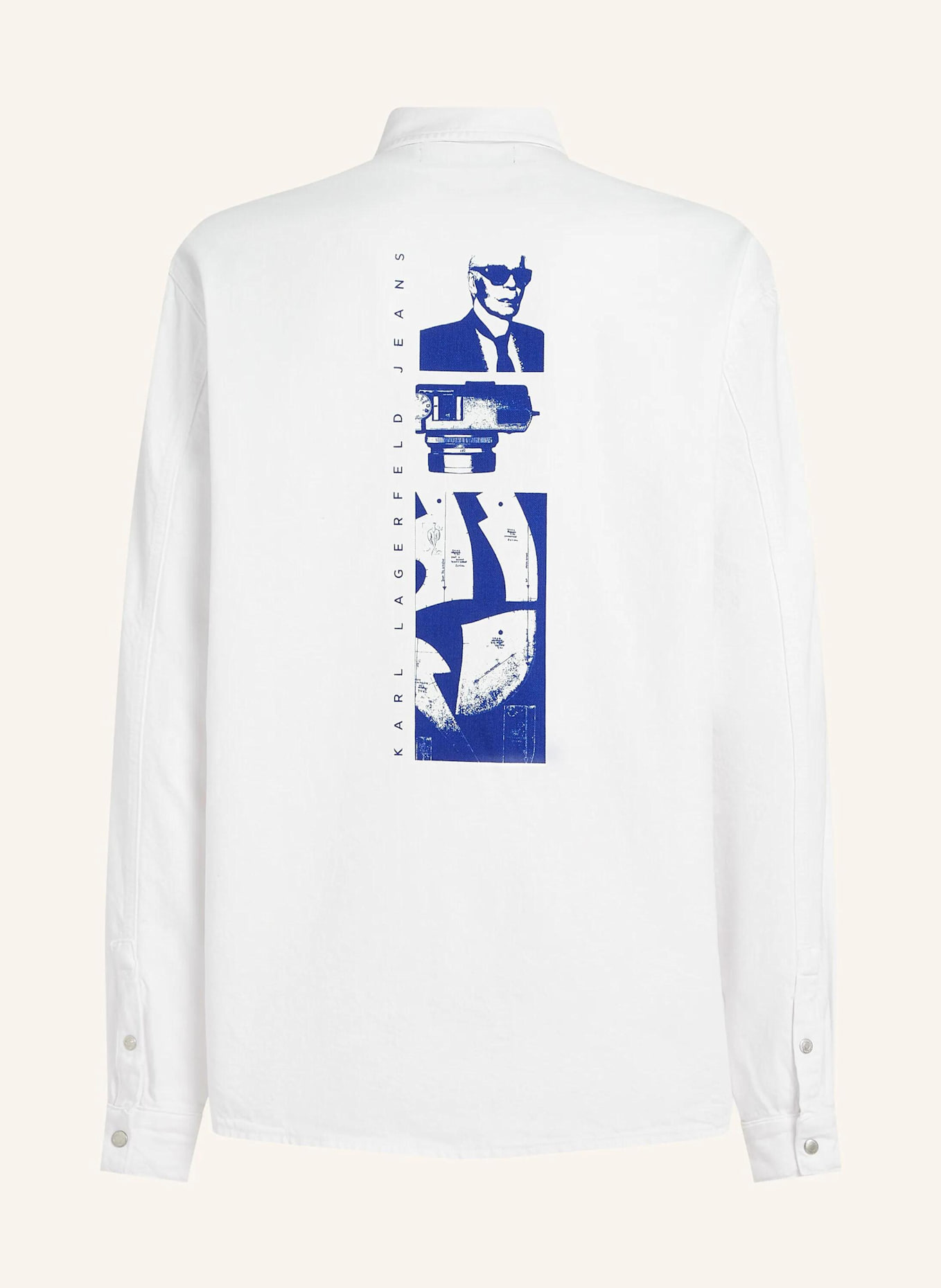 KARL LAGERFELD JEANS Hemd: WEISS