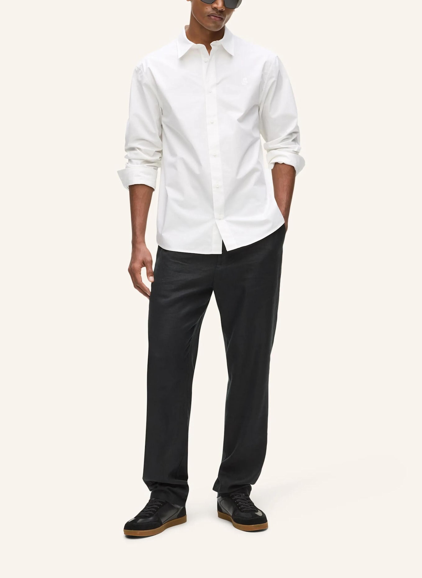 KARL LAGERFELD Hemd: WEISS