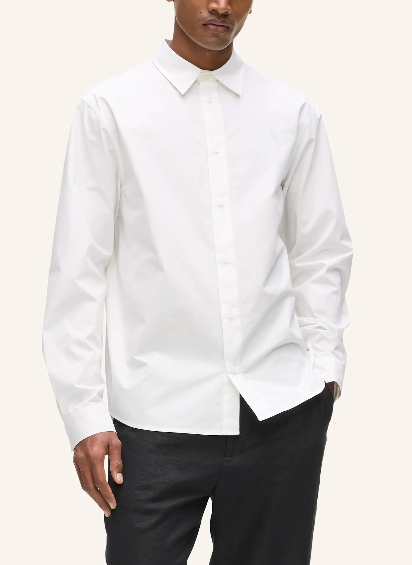 KARL LAGERFELD Hemd: WEISS