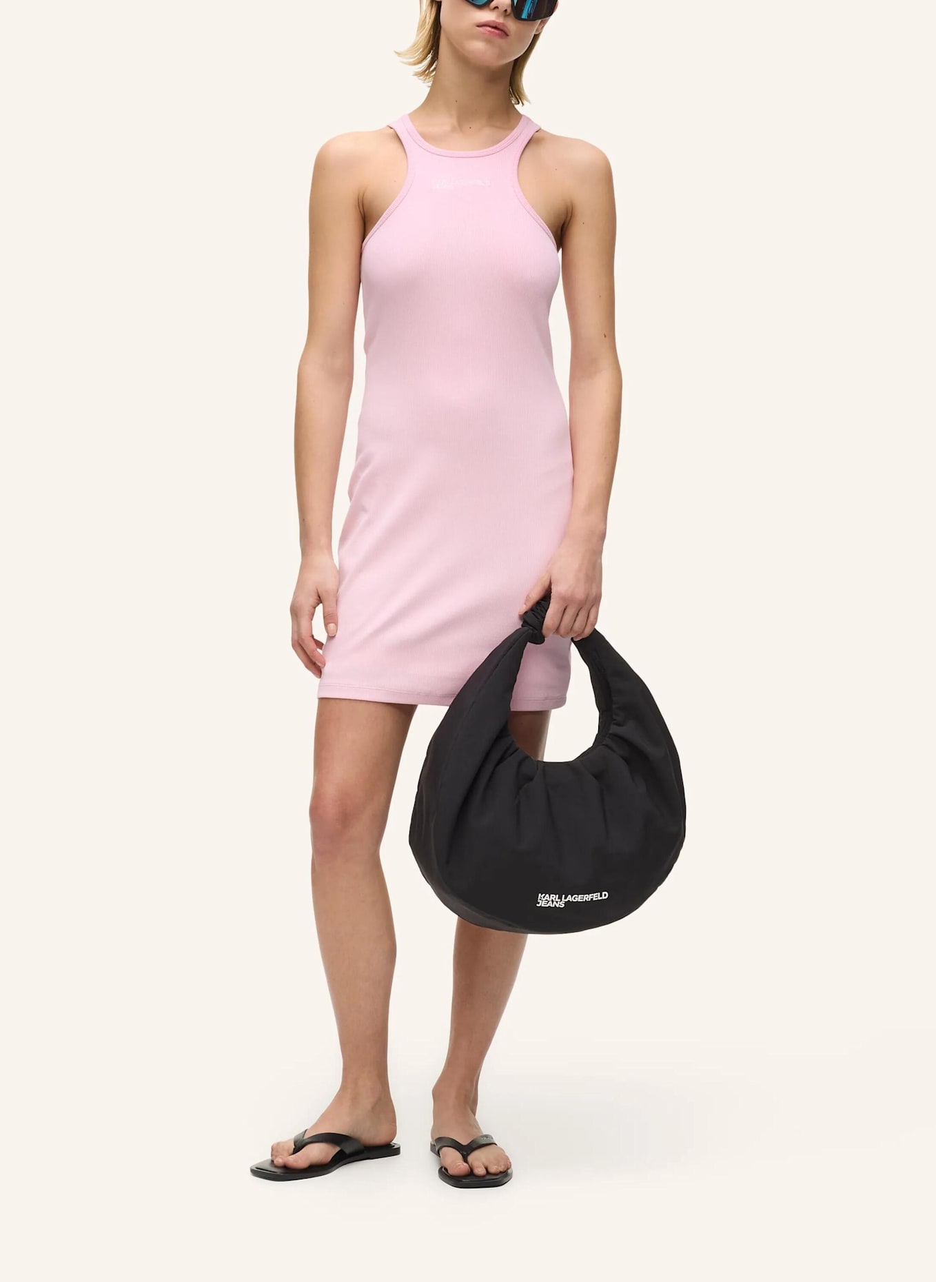 KARL LAGERFELD JEANS Hobo-Bag: SCHWARZ