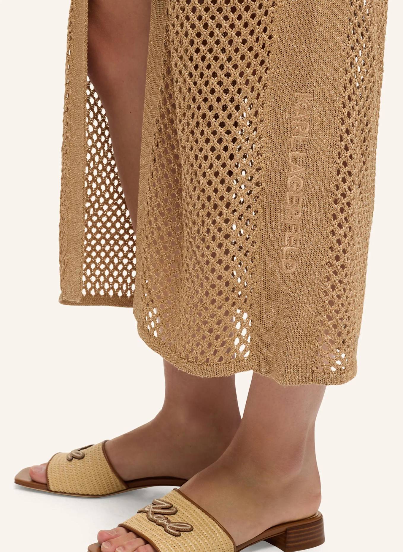 KARL LAGERFELD Kleid: BRAUN