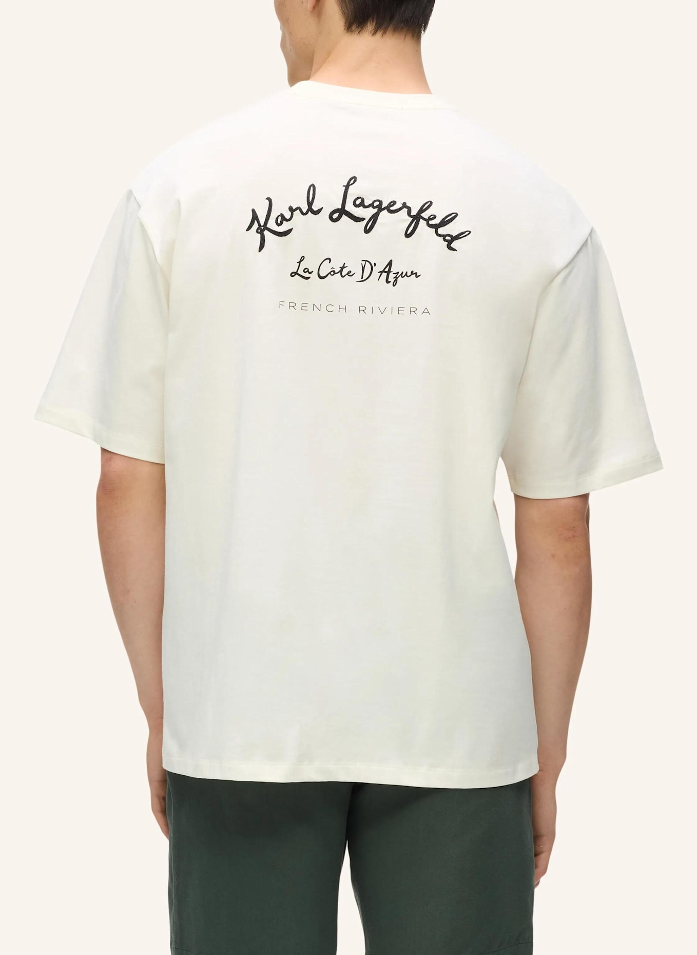 KARL LAGERFELD T-shirt: BEIGE