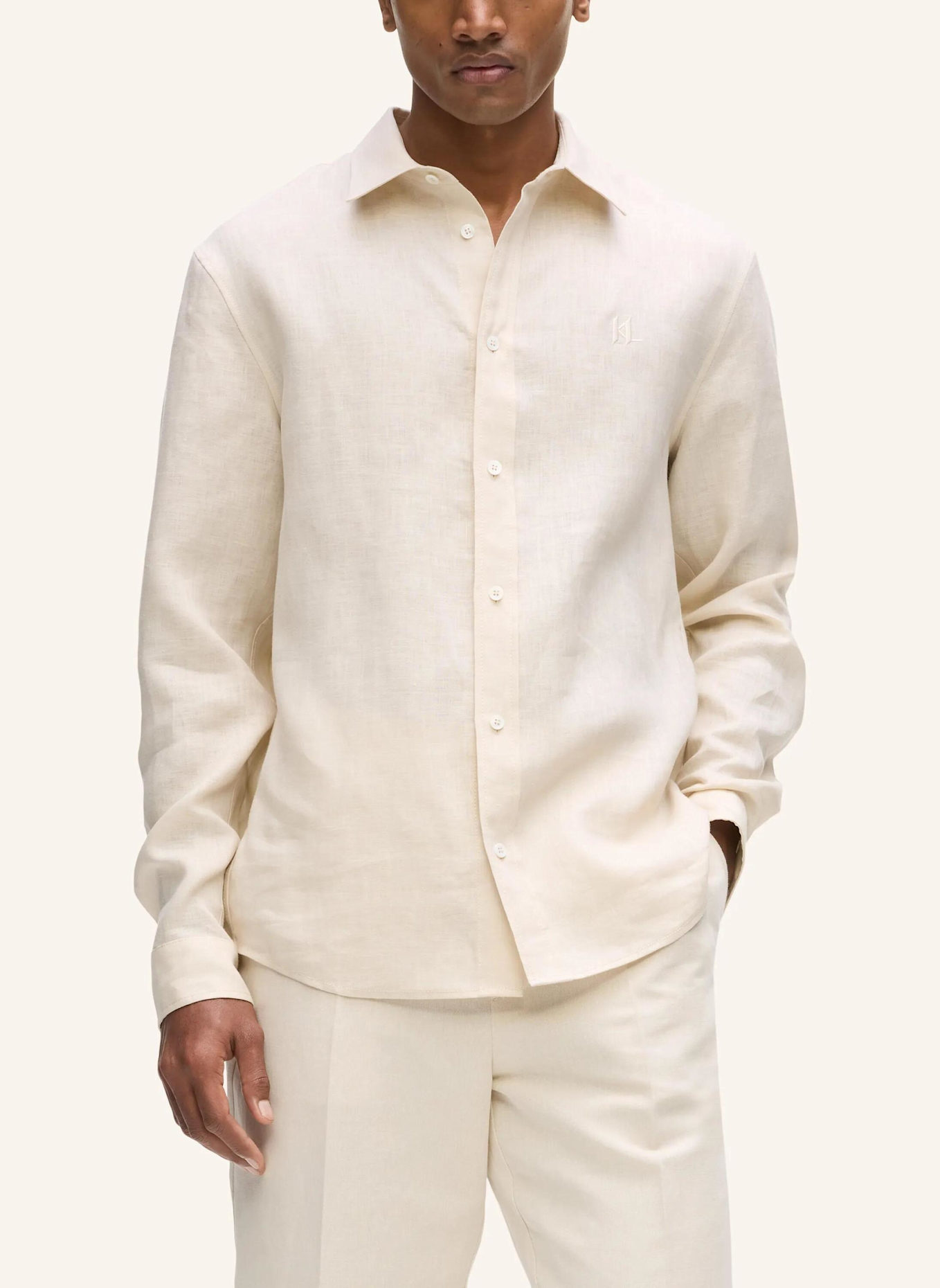 KARL LAGERFELD Hemd: BEIGE