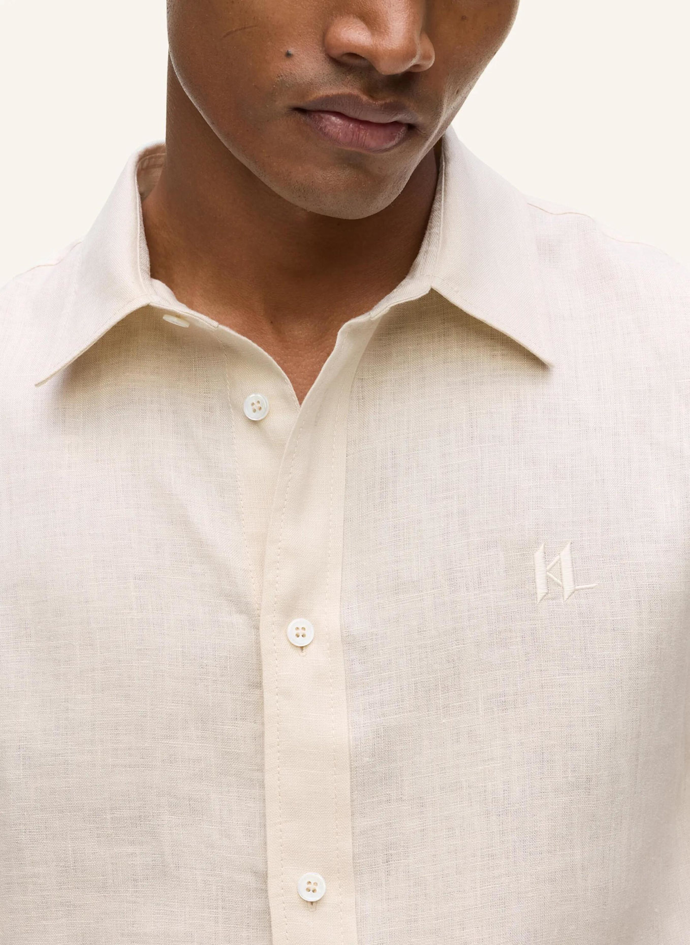 KARL LAGERFELD Hemd: BEIGE