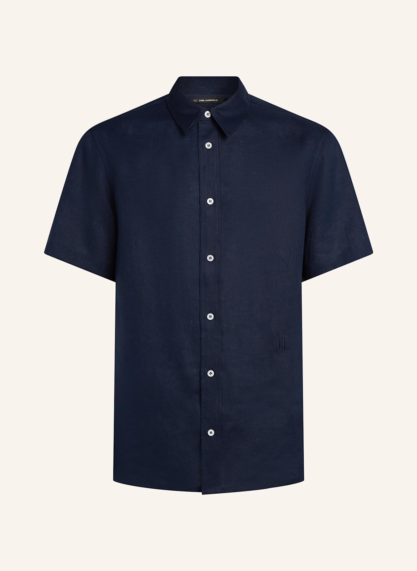 KARL LAGERFELD Hemd: DUNKELBLAU