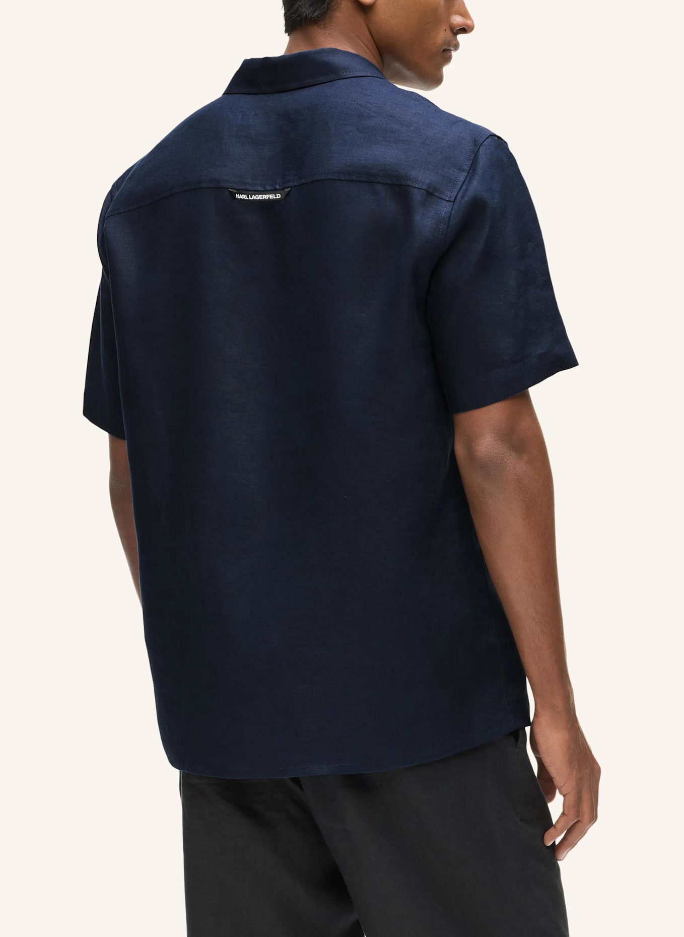 KARL LAGERFELD Hemd: DUNKELBLAU