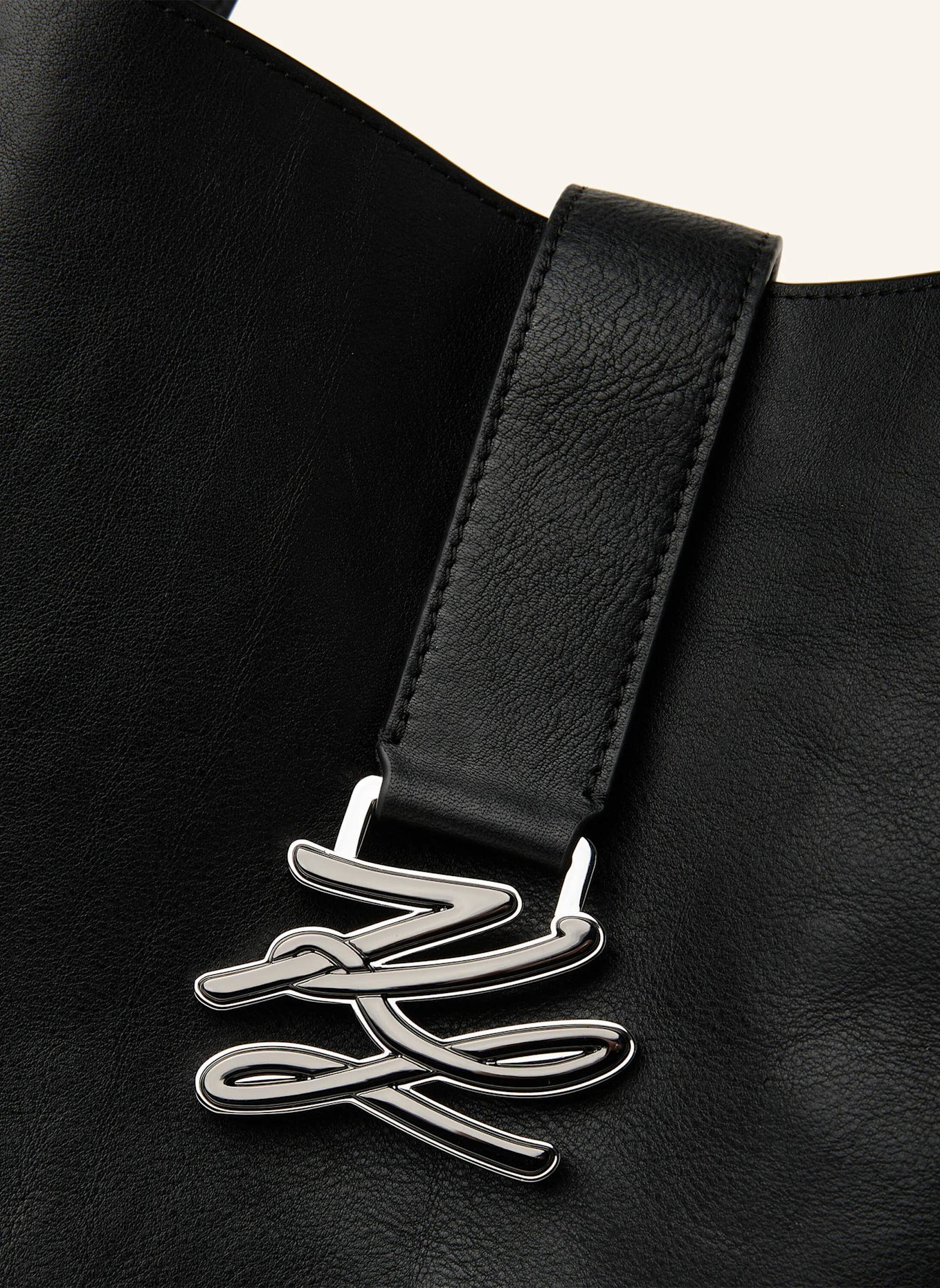 KARL LAGERFELD Handtasche: SCHWARZ