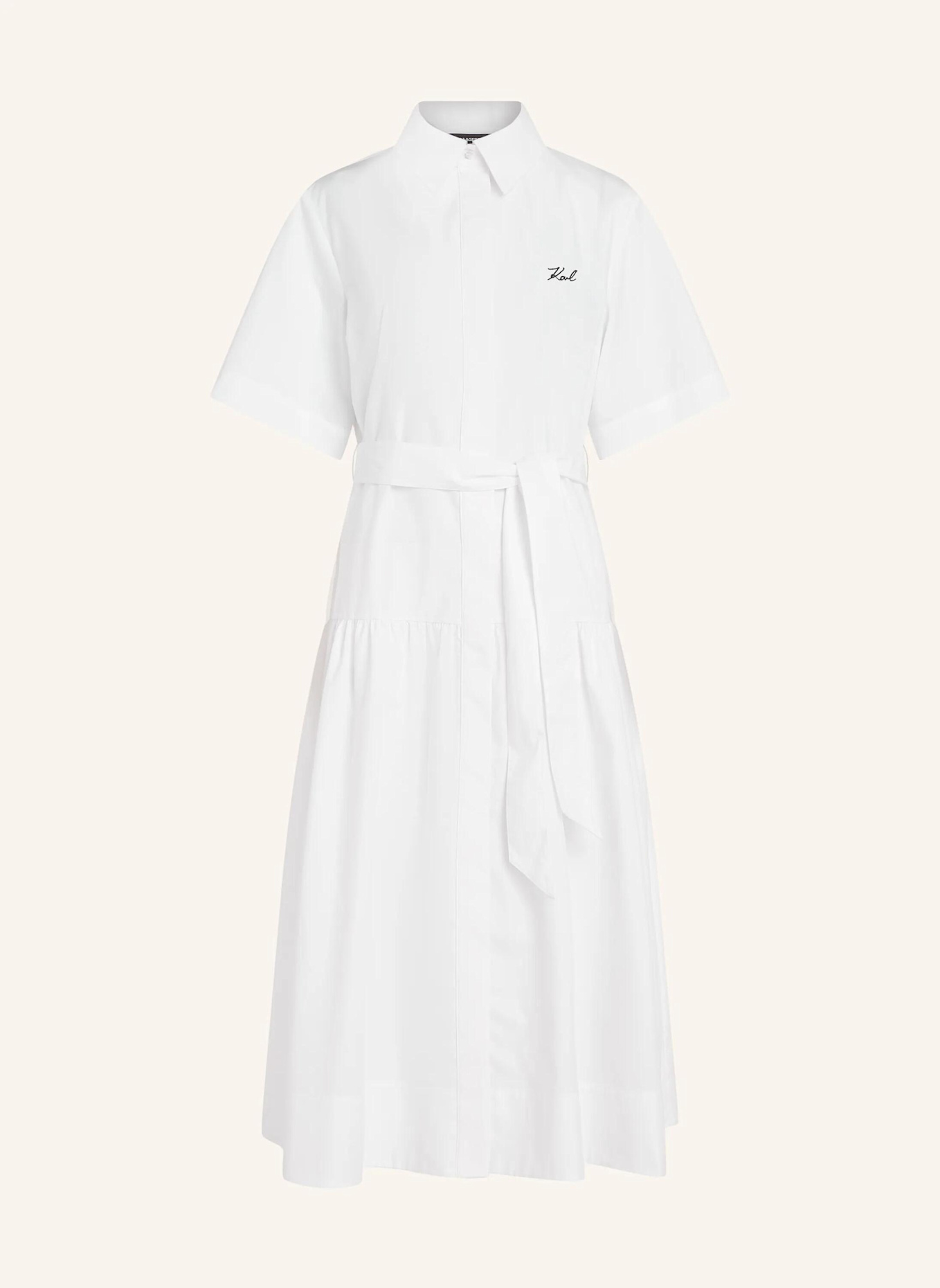 KARL LAGERFELD Kleid: WEISS