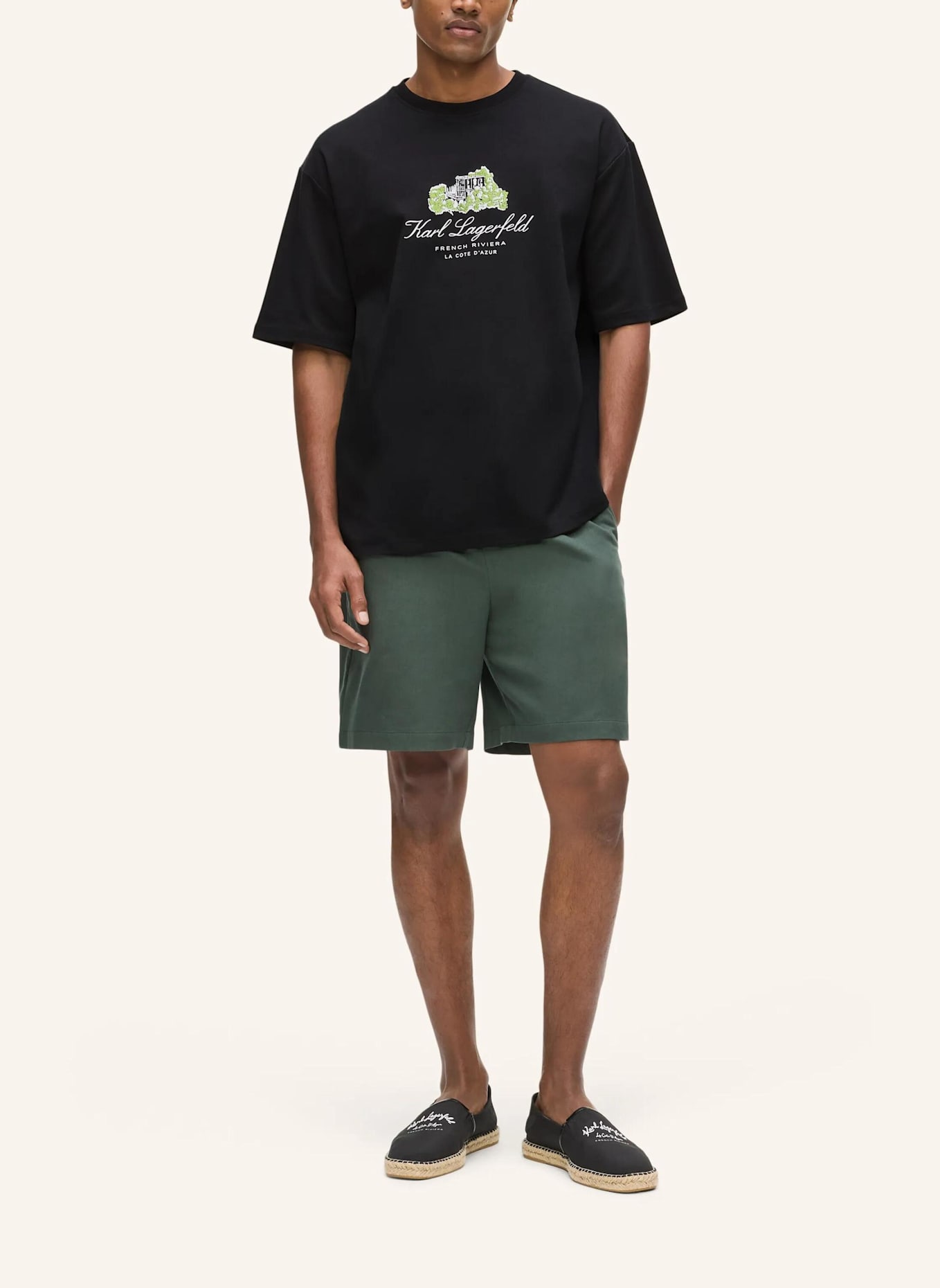 KARL LAGERFELD T-shirt: SCHWARZ