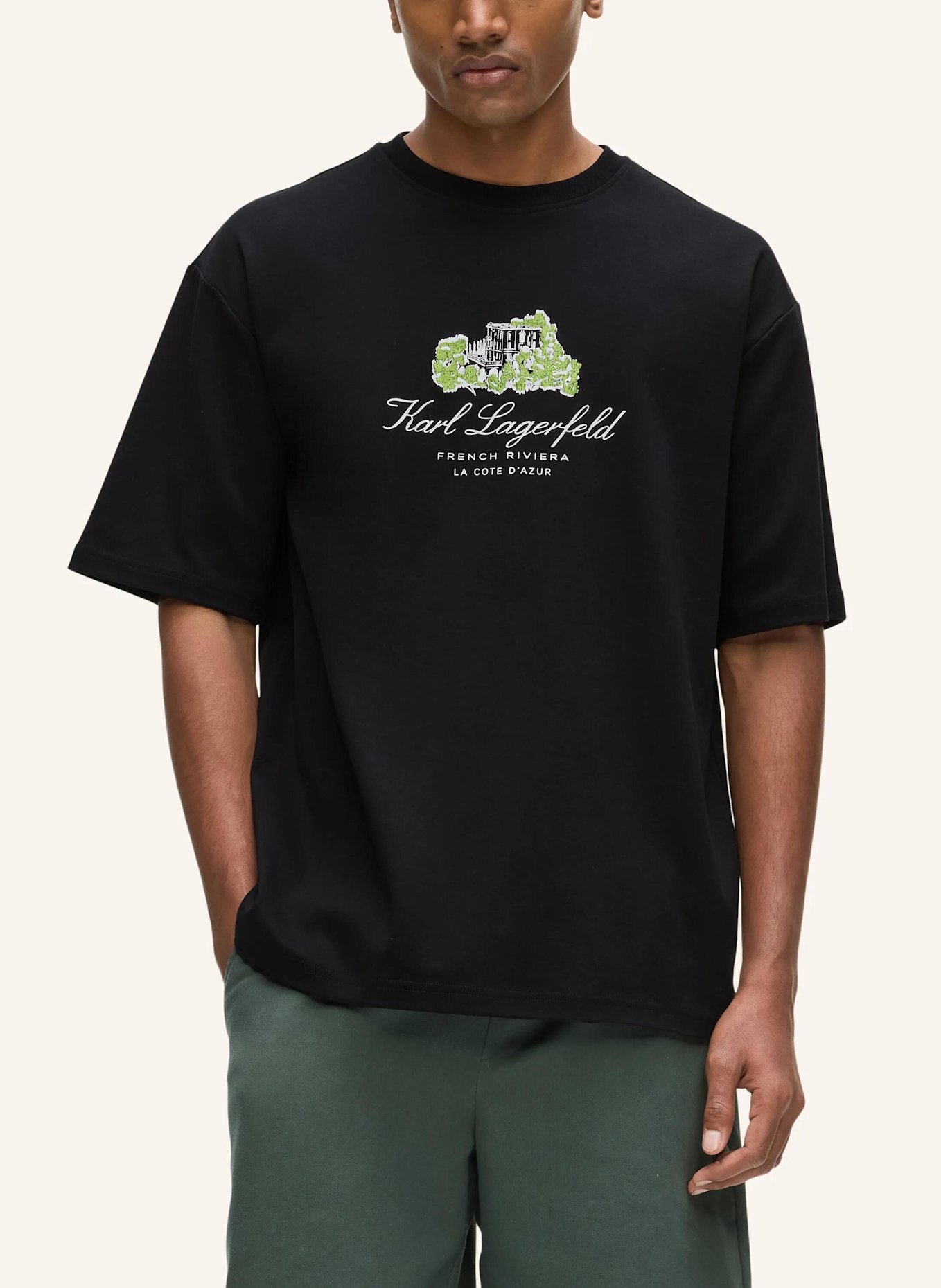 KARL LAGERFELD T-shirt: SCHWARZ