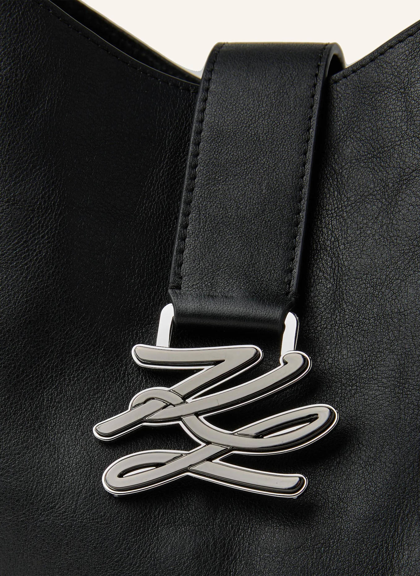 KARL LAGERFELD Hobo-Bag: SCHWARZ