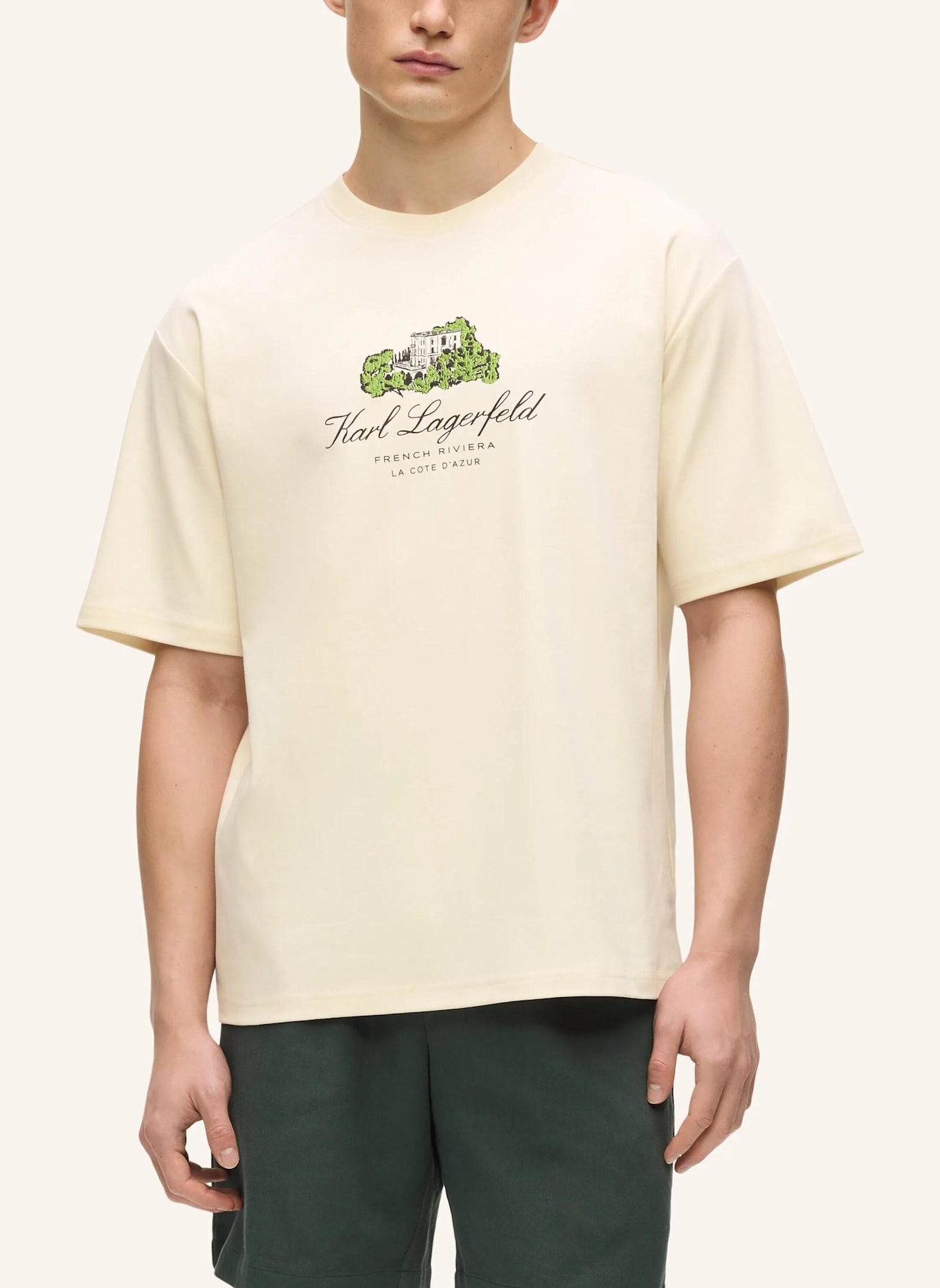 KARL LAGERFELD T-shirt: BEIGE