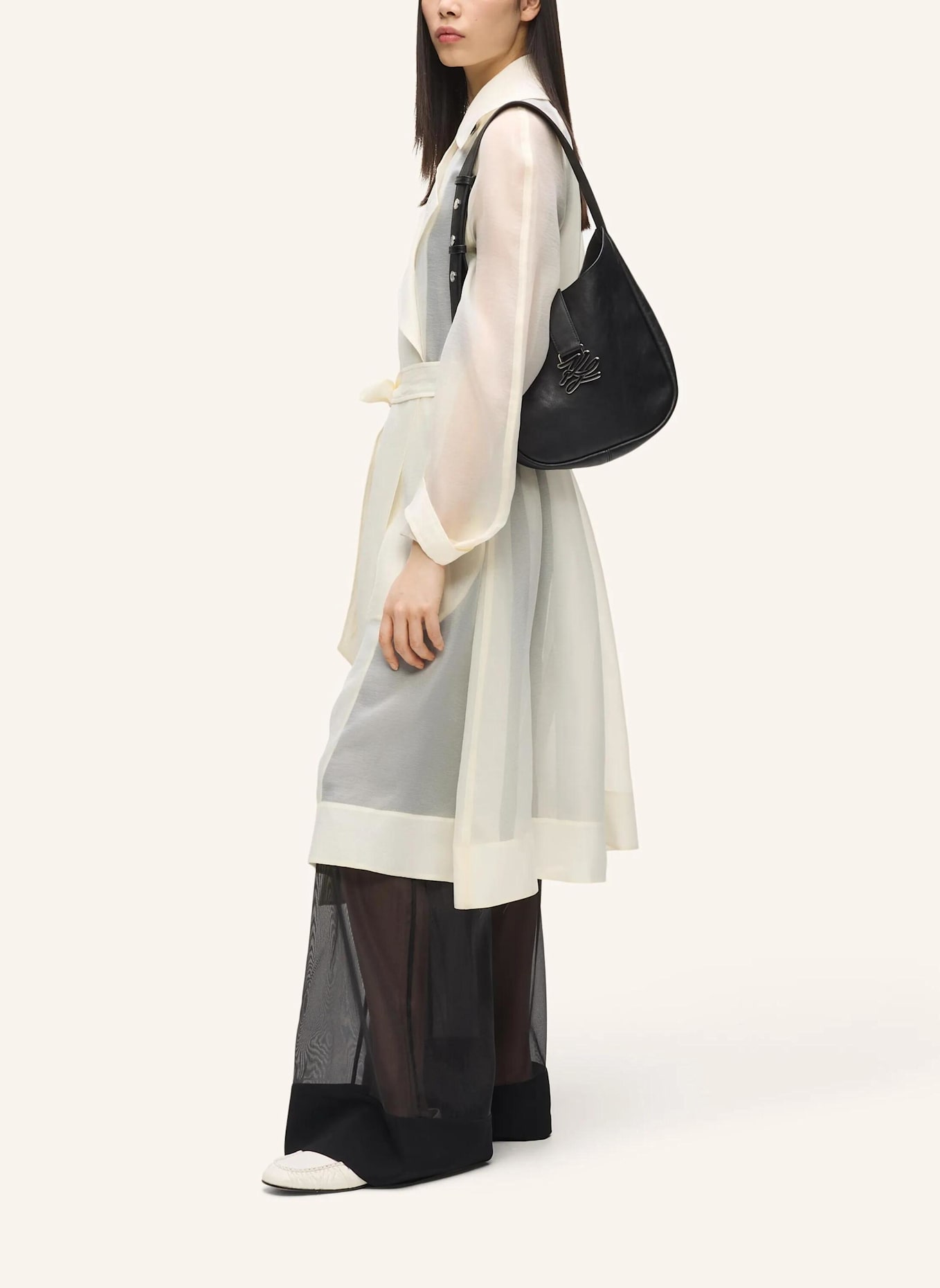 KARL LAGERFELD Hobo-Bag: SCHWARZ