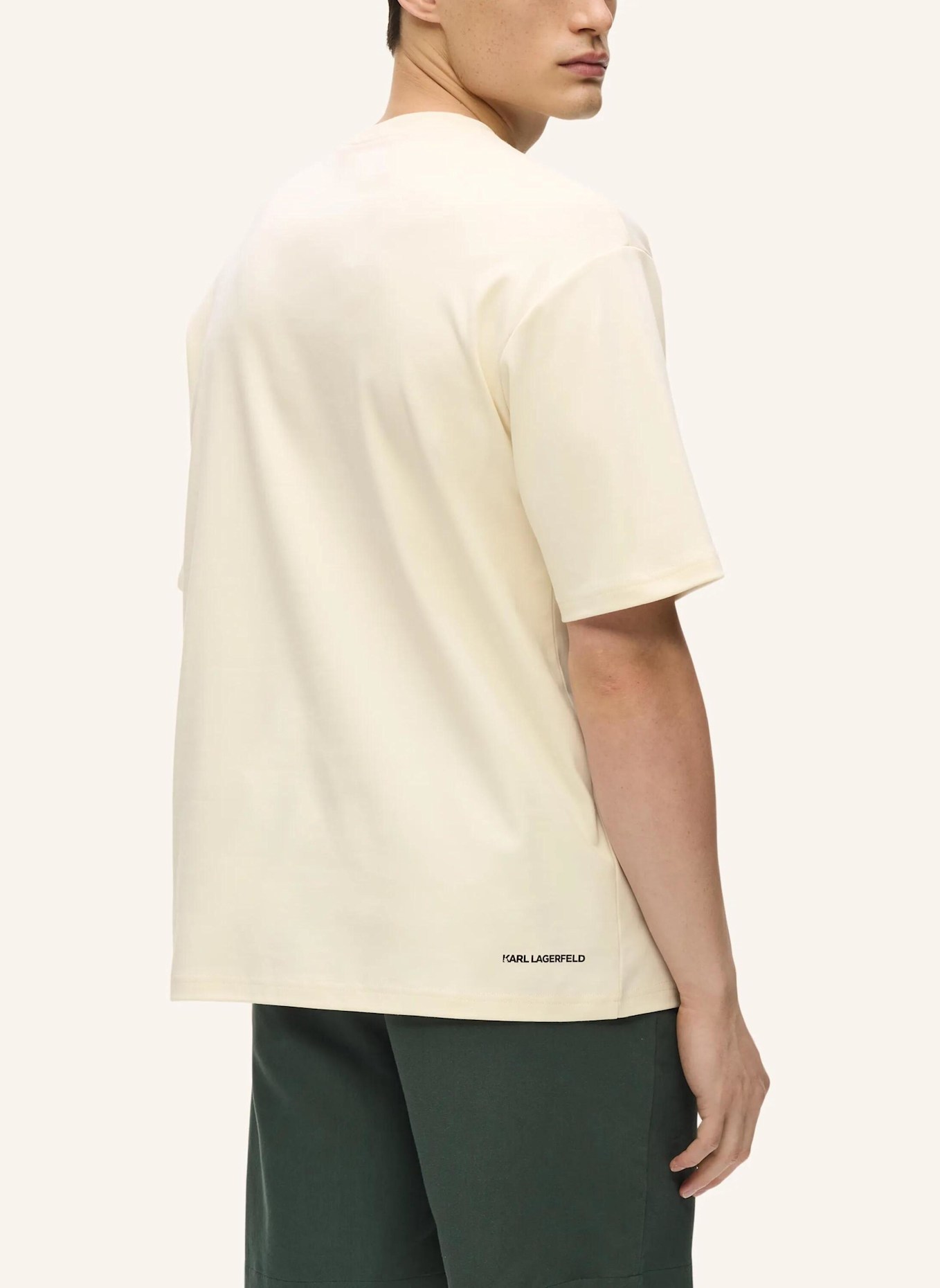 KARL LAGERFELD T-shirt: BEIGE