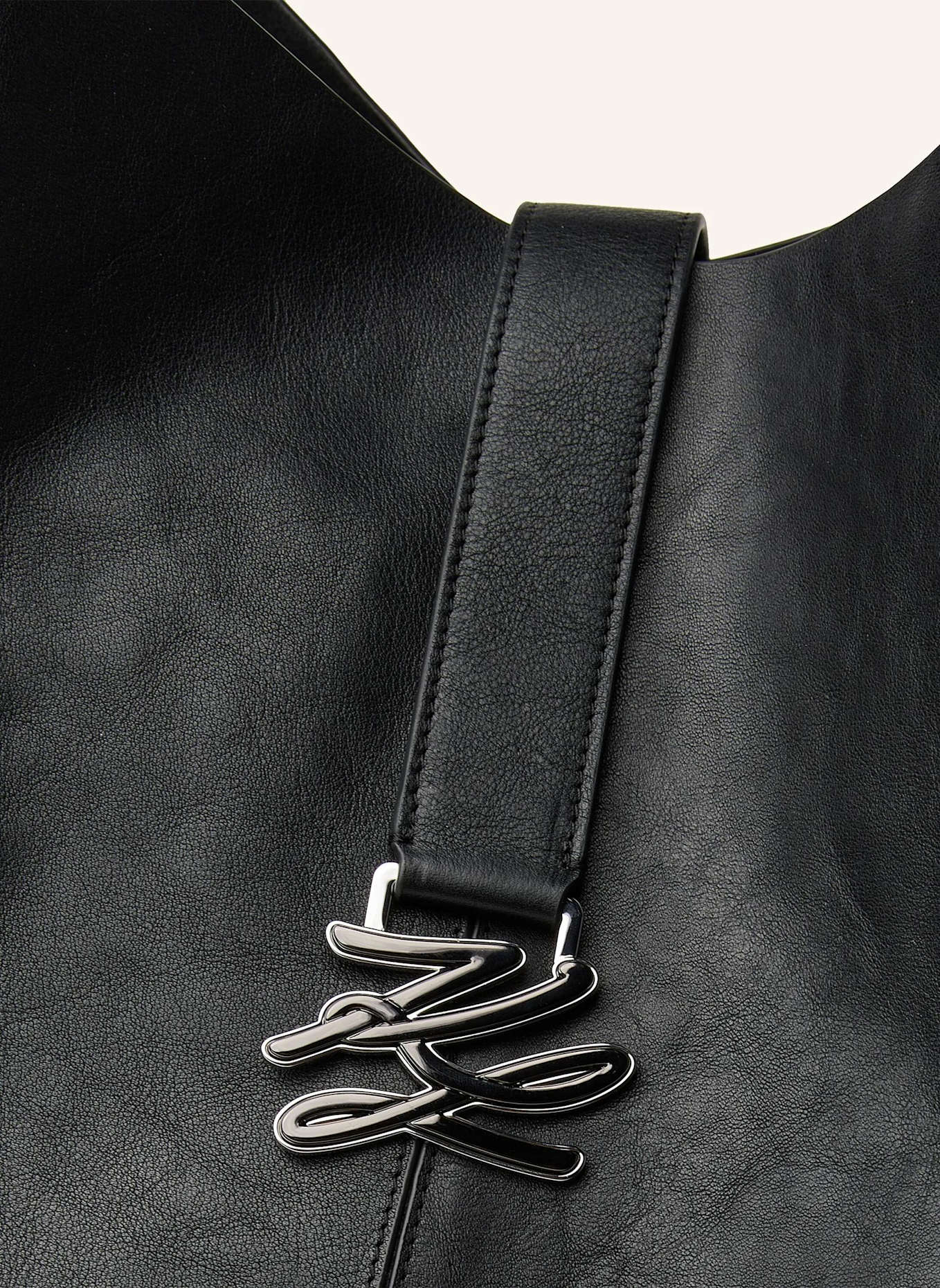 KARL LAGERFELD Hobo-Bag: SCHWARZ