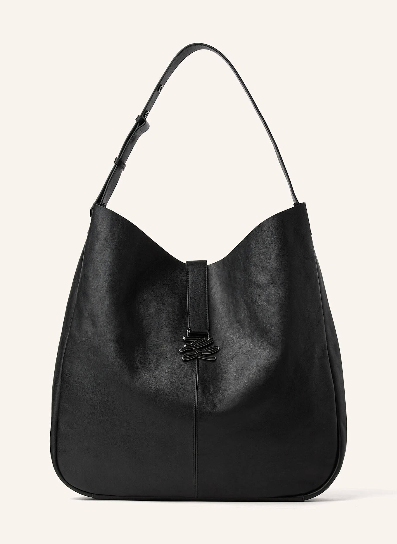 KARL LAGERFELD Hobo-Bag: SCHWARZ