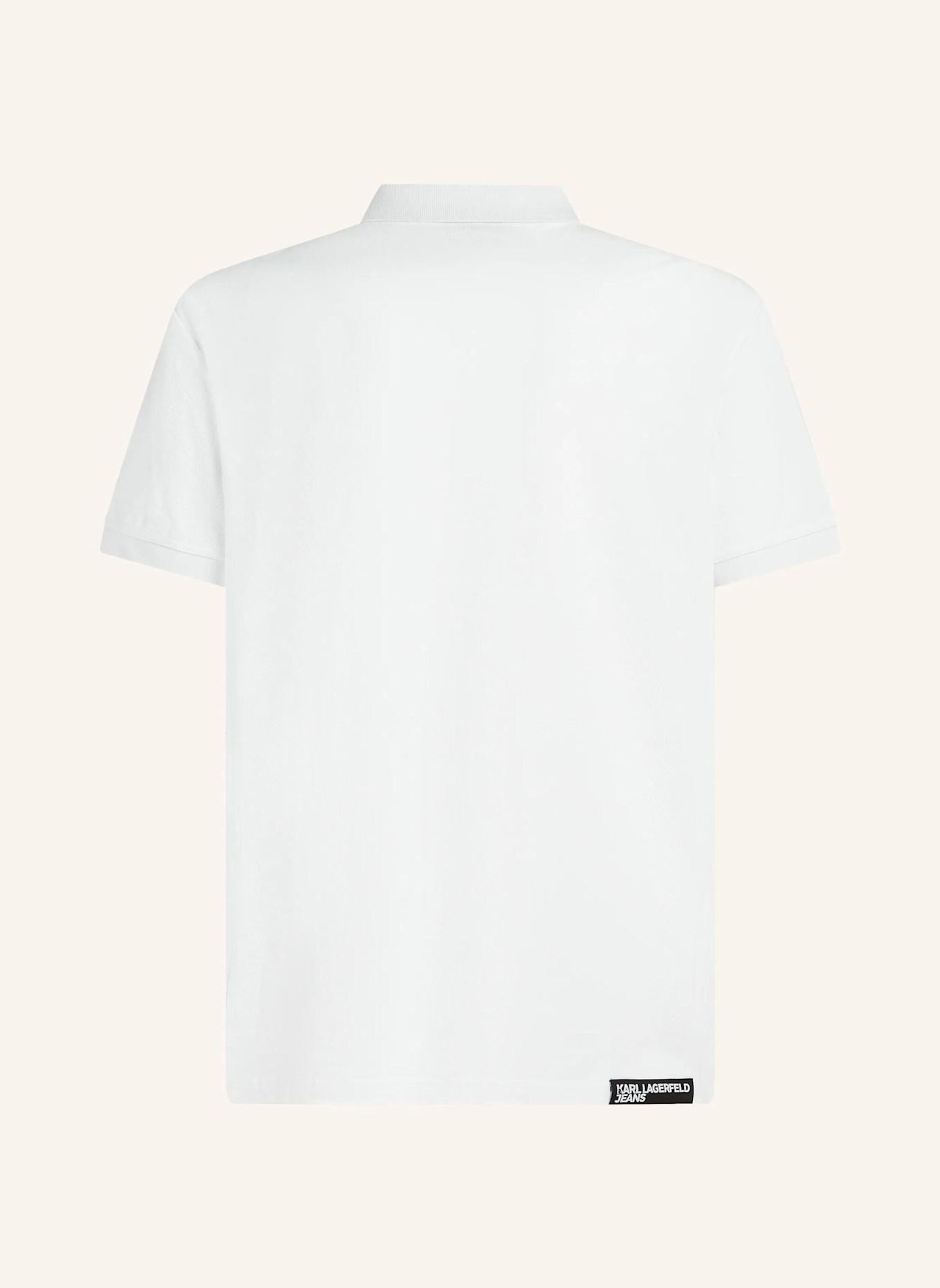 KARL LAGERFELD JEANS Poloshirt: WEISS