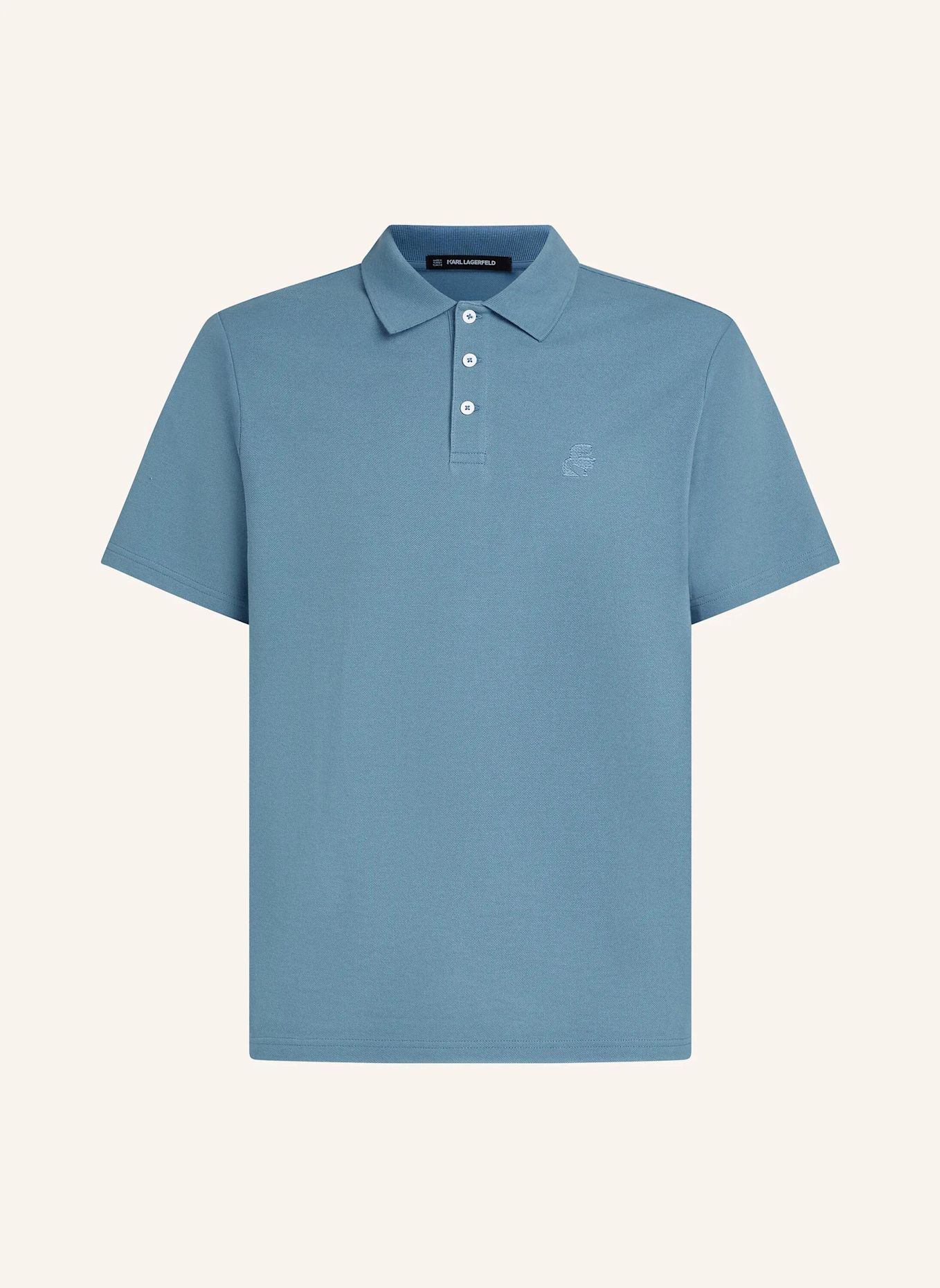 KARL LAGERFELD Poloshirt: BLAU