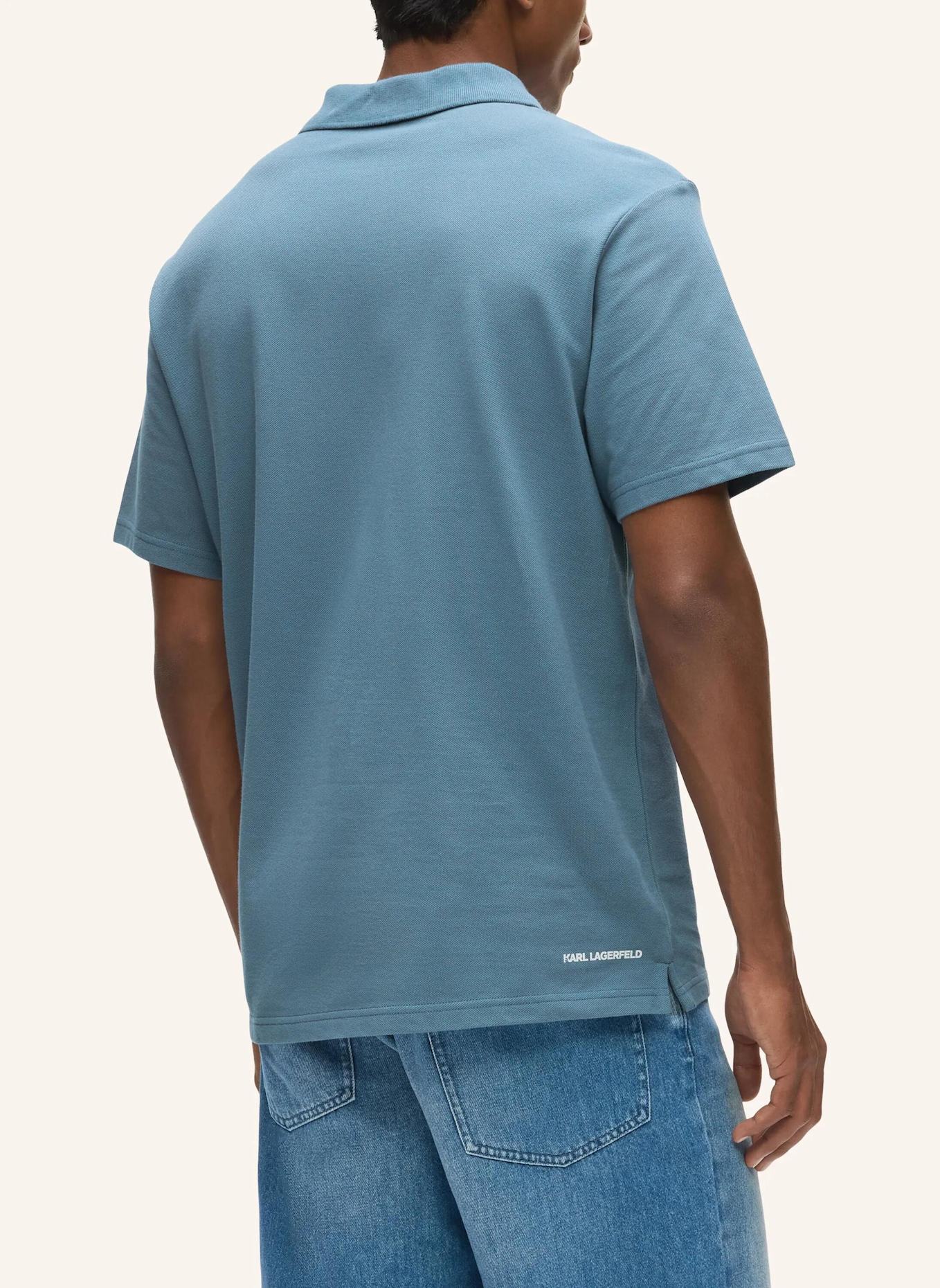 KARL LAGERFELD Poloshirt: BLAU