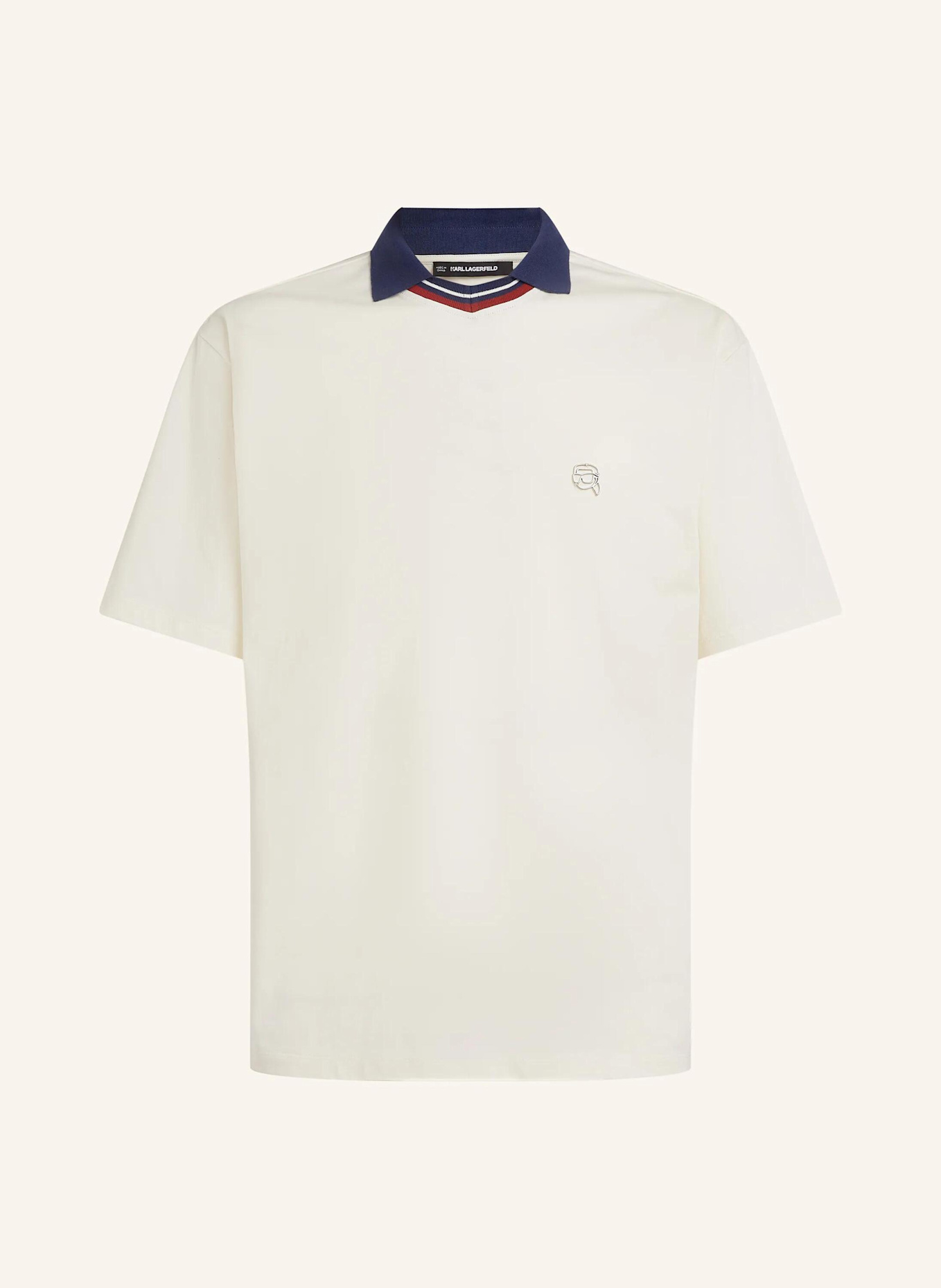 KARL LAGERFELD Poloshirt: BEIGE
