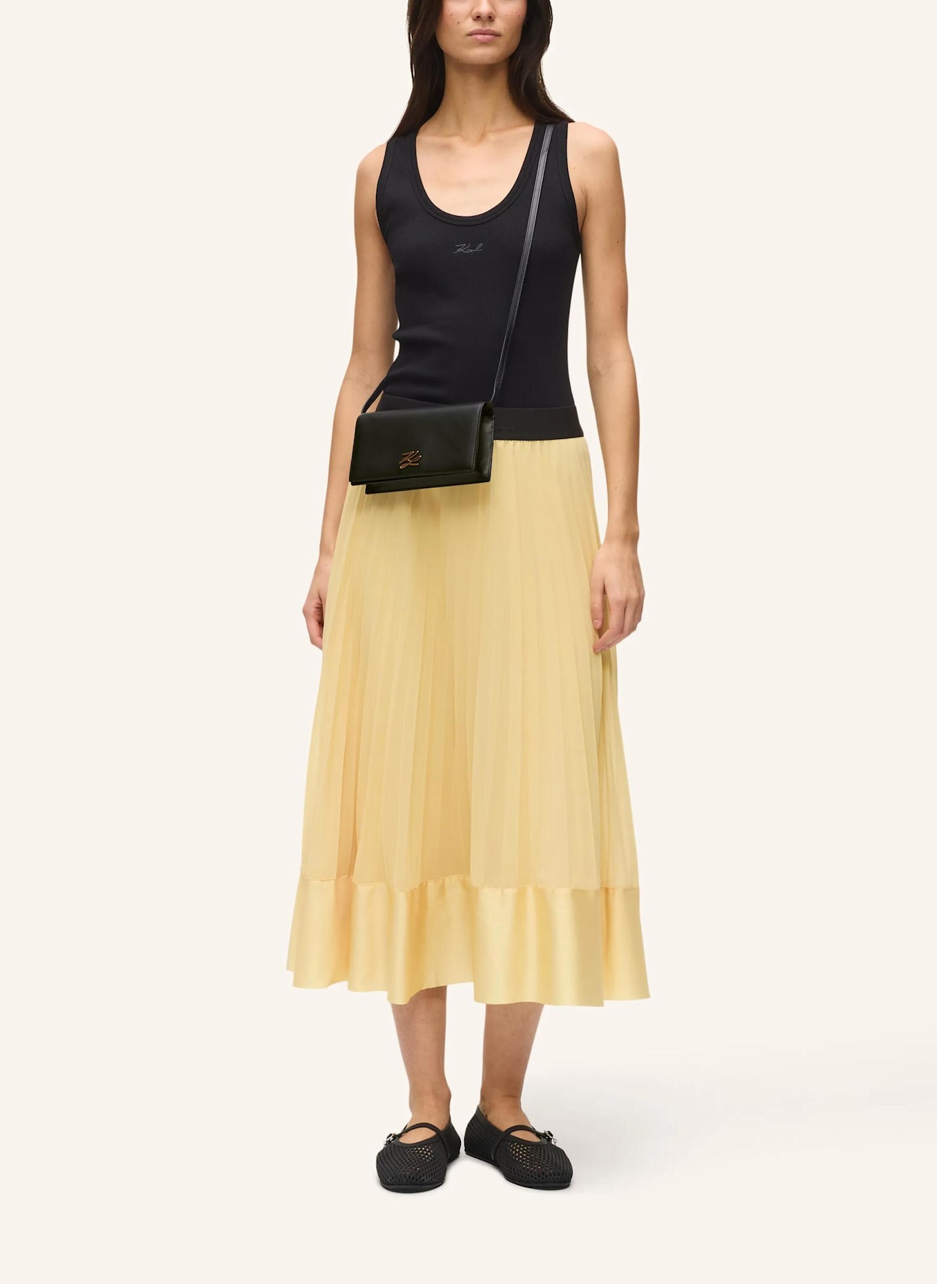 KARL LAGERFELD Mini-Tasche: SCHWARZ/ GOLD