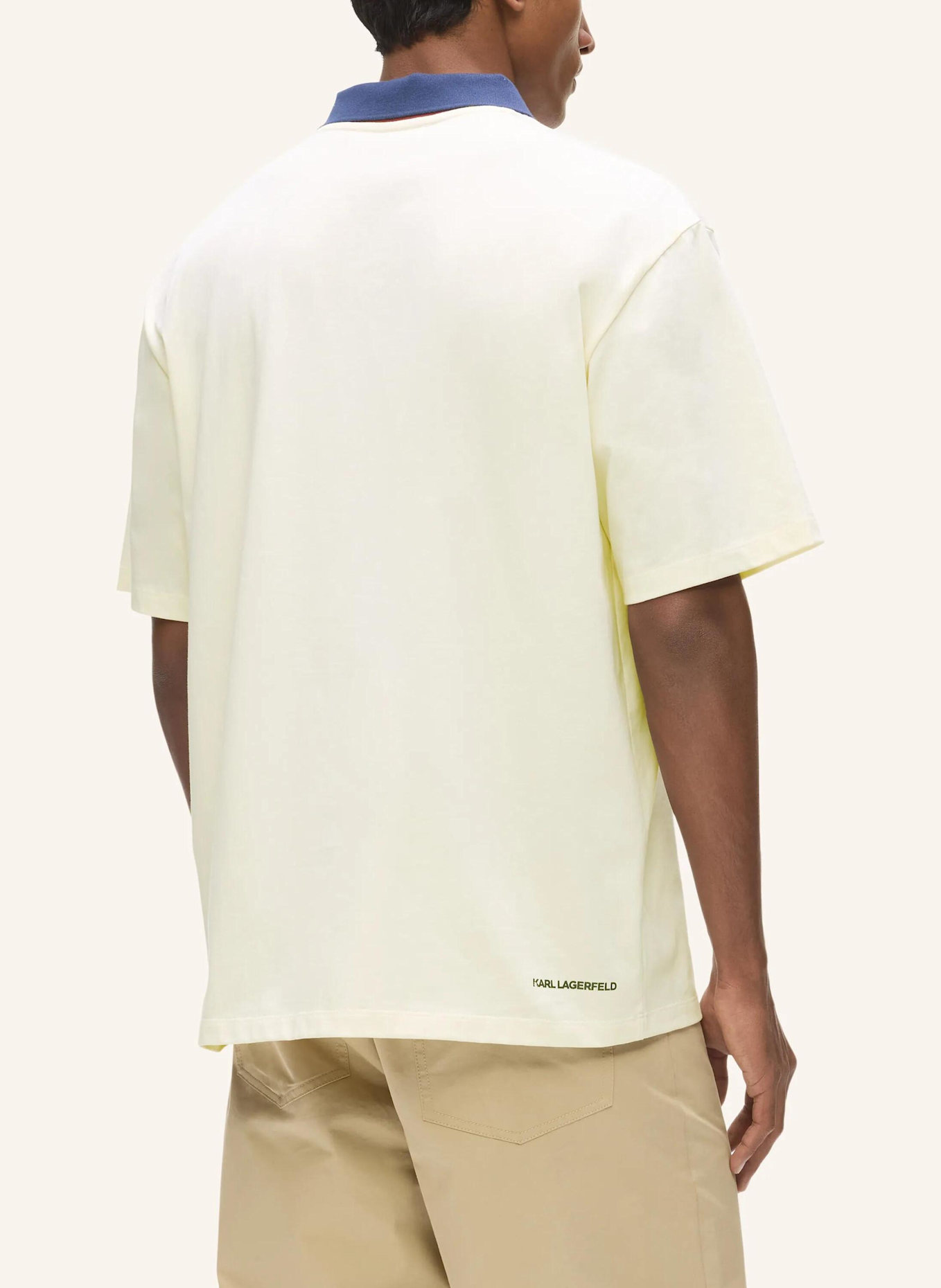 KARL LAGERFELD Poloshirt: BEIGE