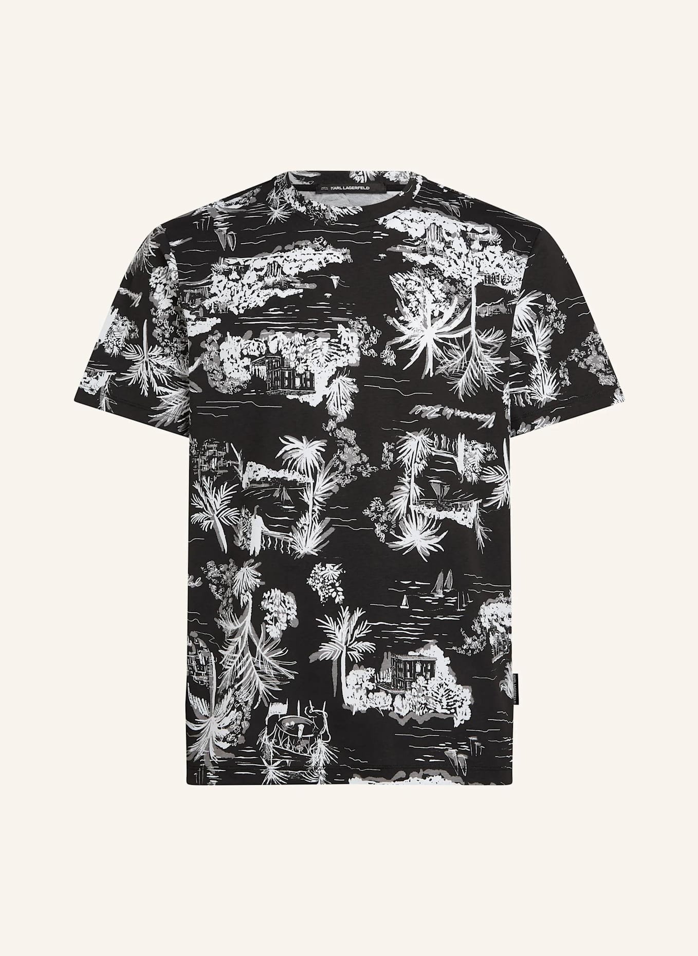 KARL LAGERFELD T-shirt: SCHWARZ
