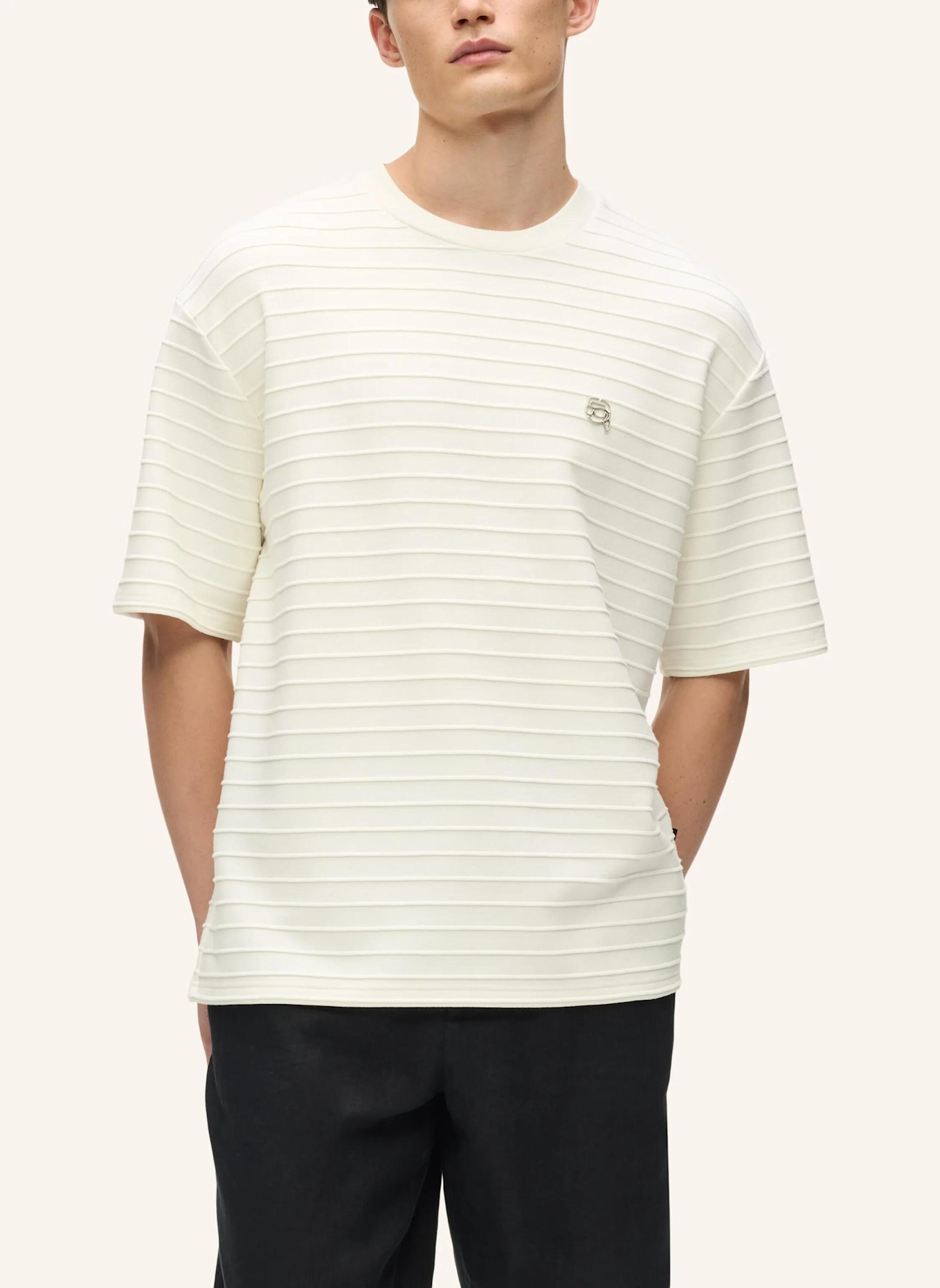 KARL LAGERFELD T-shirt: BEIGE