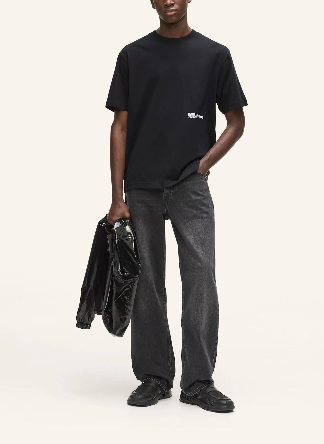 KARL LAGERFELD JEANS T-shirt: SCHWARZ