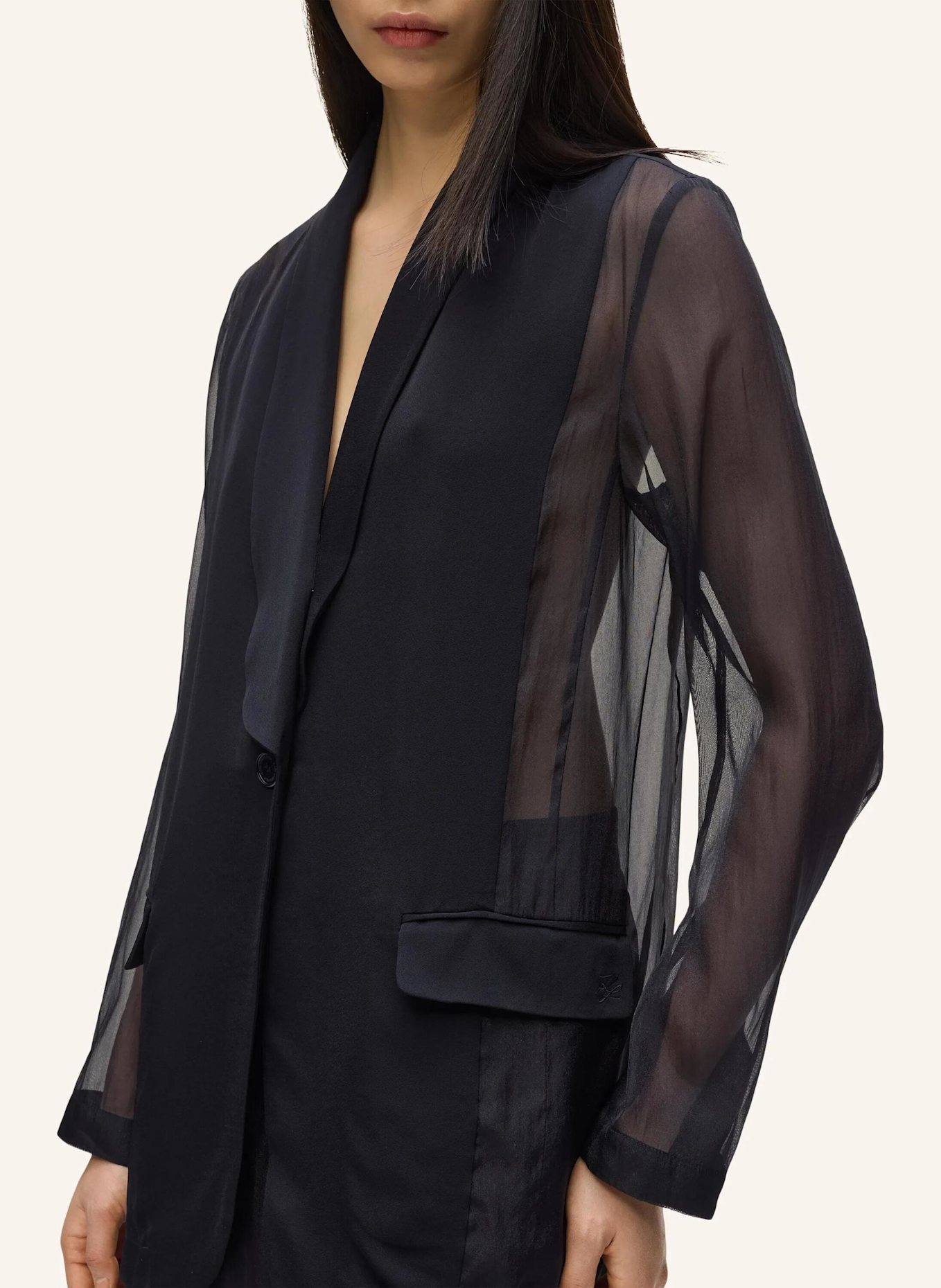 KARL LAGERFELD Jacke: SCHWARZ