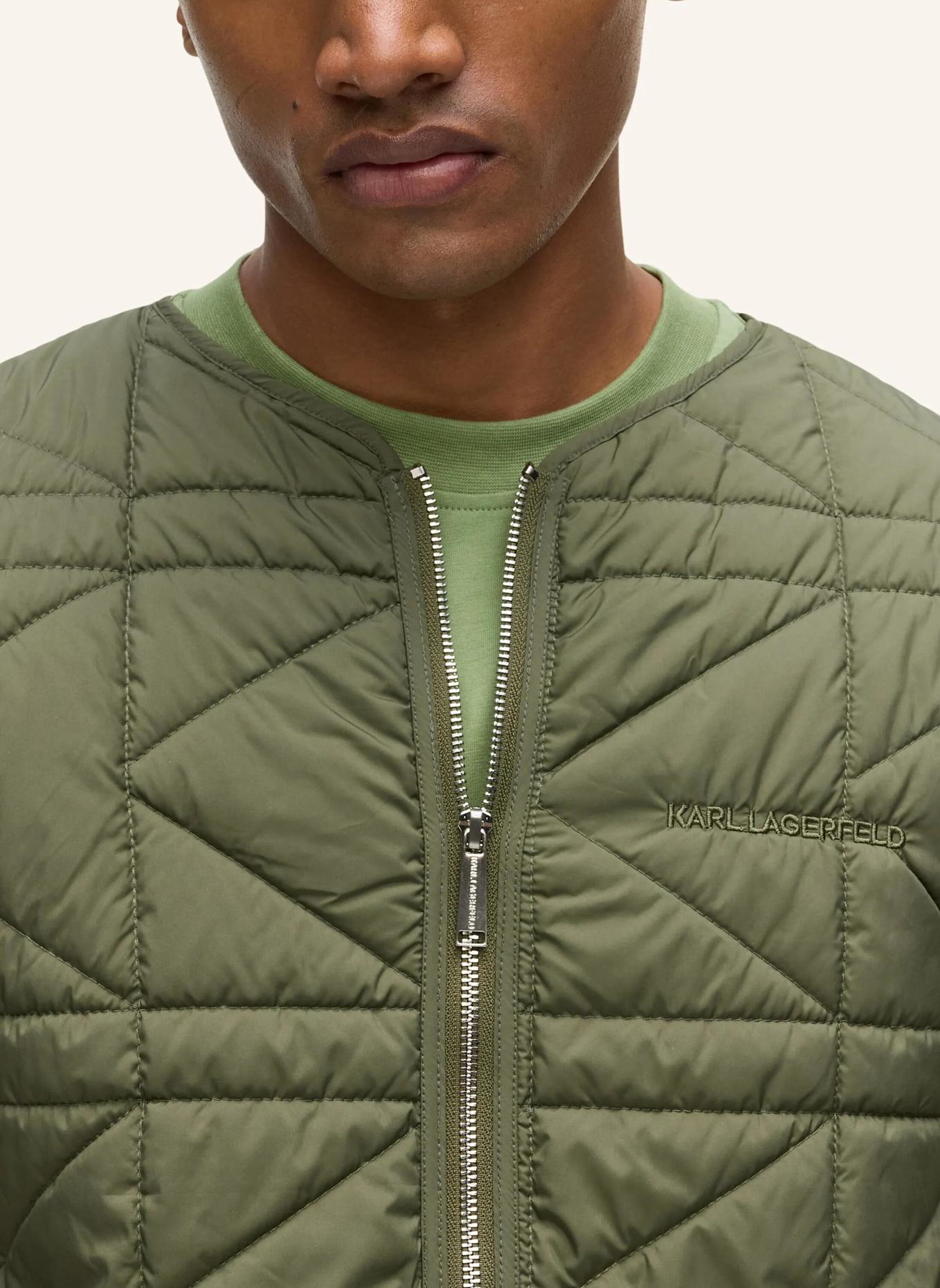 KARL LAGERFELD Jacke: DUNKELGRÜN